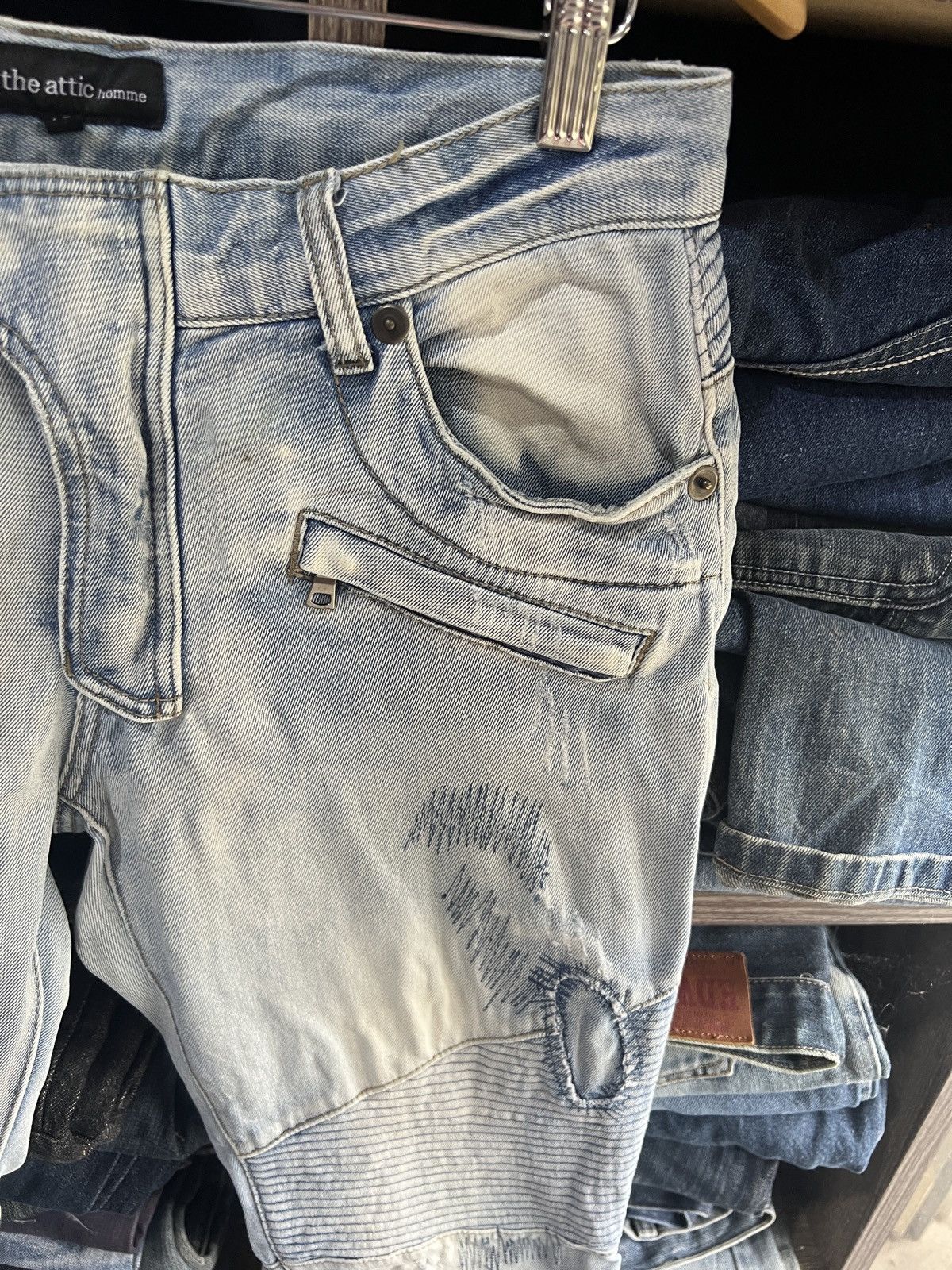 🔥Rare In The Attic Homme Biker Denim
