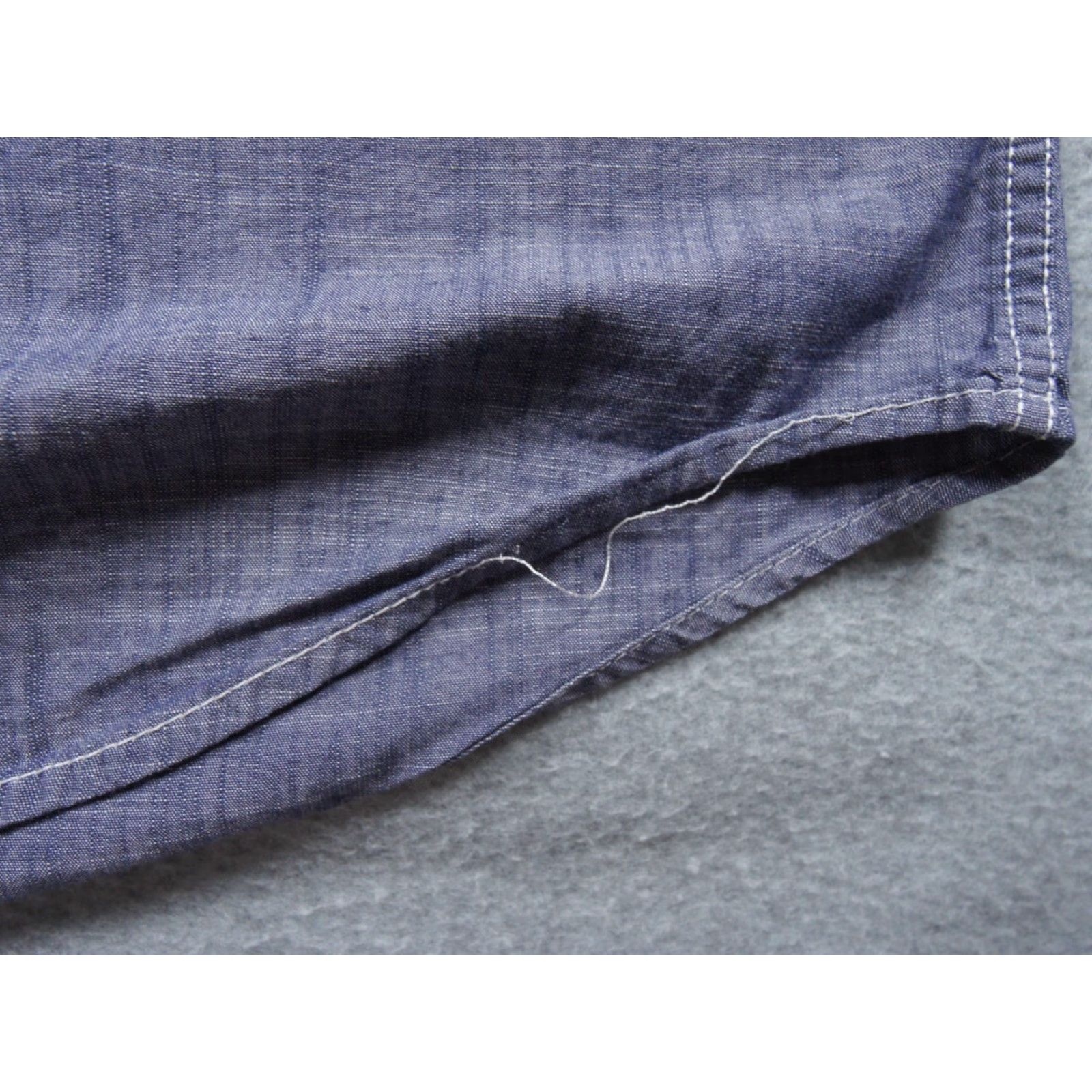 Vintage James Campbell Shirt Mens Small Blue Button-Down Short Sleeve Collared Adult Men's Button-Up Casual Size US S / EU 44-46 / 1 - 5 Thumbnail