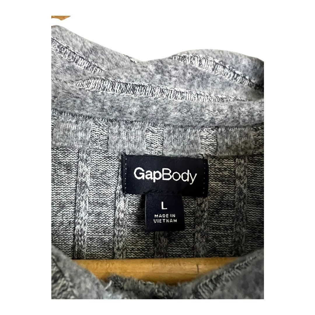 Gap Gap Body Women's Long Sleeve Gray Collared Pullover Top L Size L / US 10 / IT 46 - 2 Thumbnail