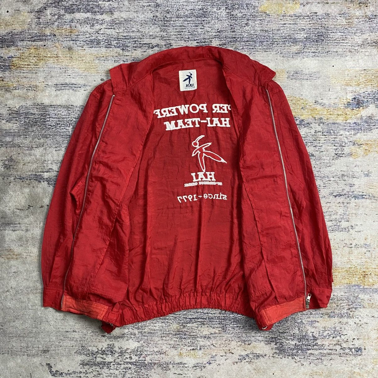 Hai Sporting Gear × Issey Miyake Vintage 90s Hai sporting gear big logo embroidery jacket Size US L / EU 52-54 / 3 - 8 Thumbnail