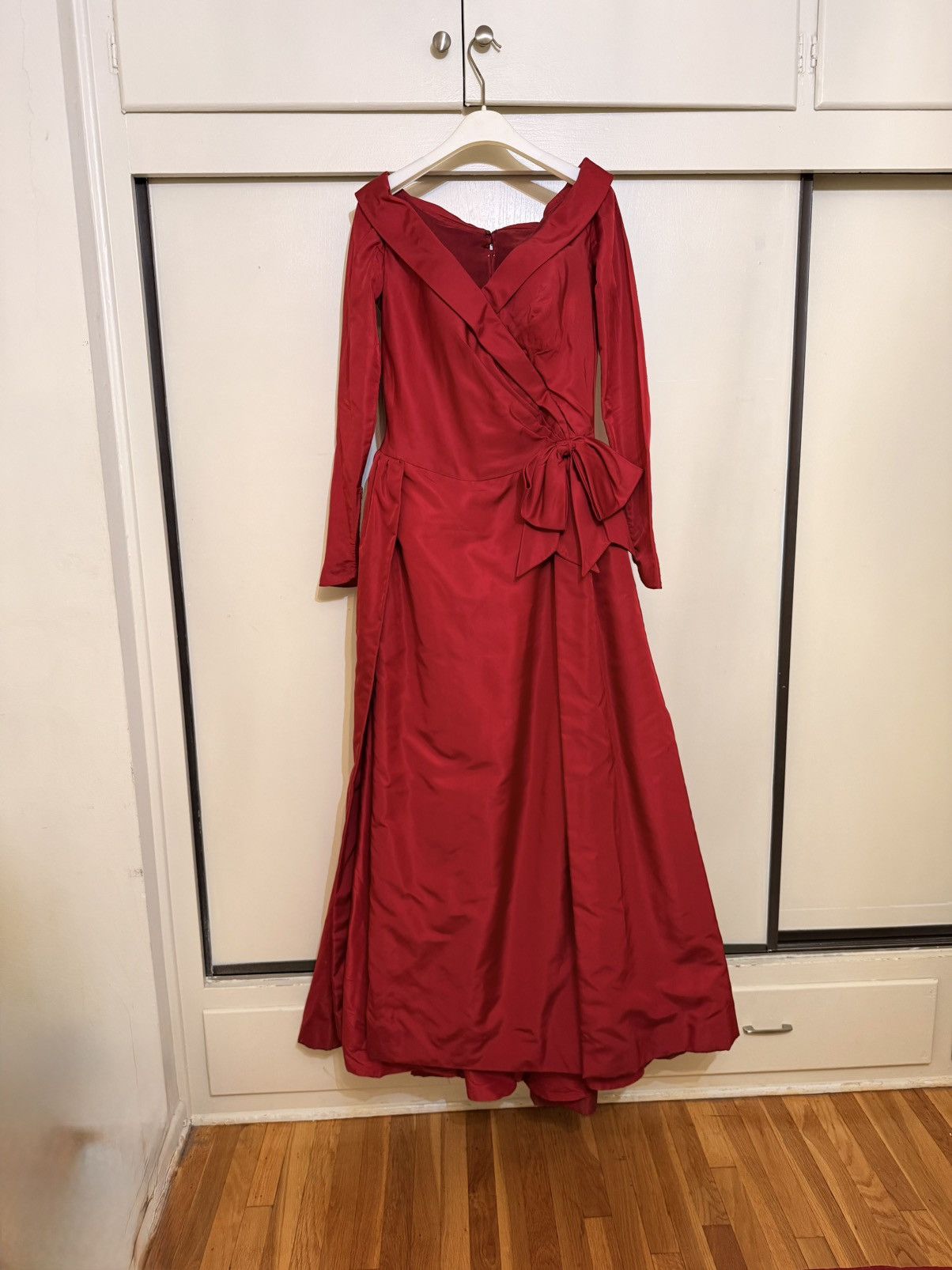 Other Taffeta Wrap Maxi Red Dress Size M / US 6-8 / IT 42-44 - 1 Thumbnail