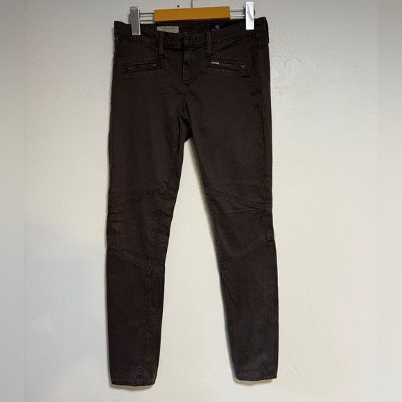 AG Adriano Goldschmied AG Adriano Goldschmied Moto Legging Zipper Skinny Pant Sz 29 Size 29" - 2 Thumbnail