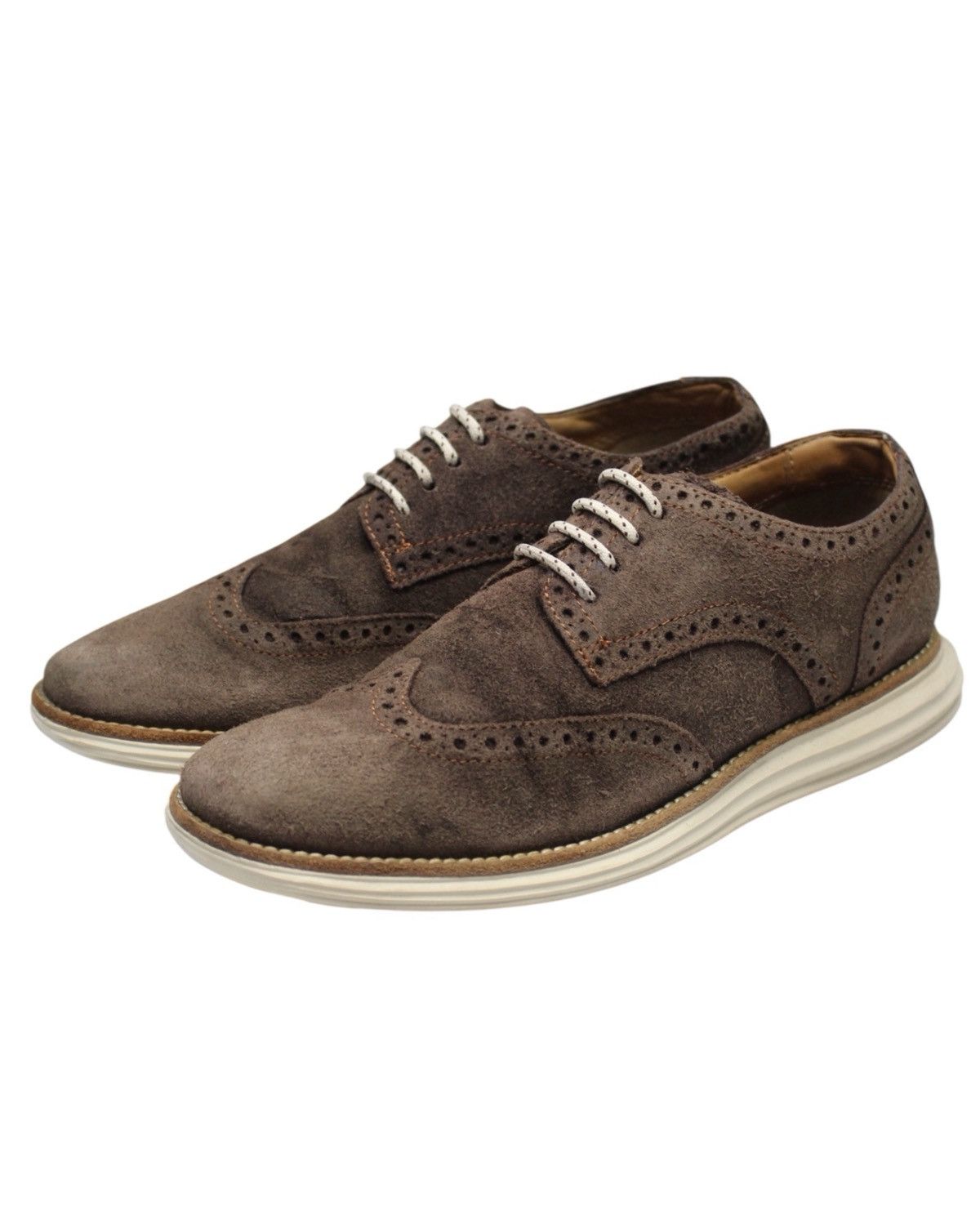 Cole Haan COLE HAAN ZEROGRAND WINGTIP SUEDE BROGUES Size US 7 / EU 40 - 1 Thumbnail