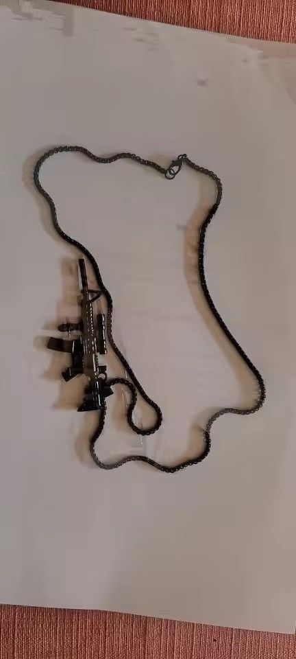 Jewelry Machine Gun Pendant Necklace Size ONE SIZE - 5 Thumbnail