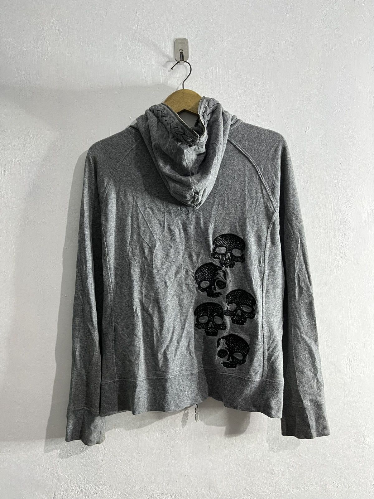 Japanese Brand 2000s army of no! Skull embroidery hoodie Size US M / EU 48-50 / 2 - 3 Thumbnail