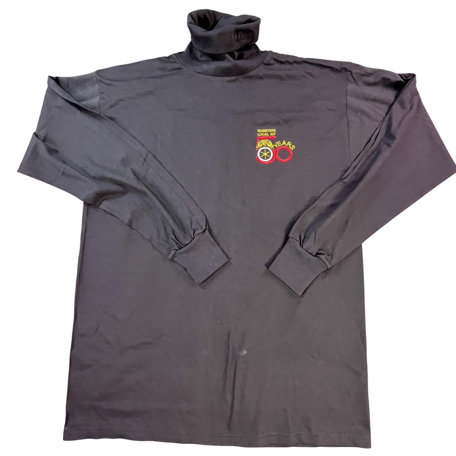 Other VINTAGE Teamsters Local 237 Shirt Mens XL Turtleneck USA Size US XL / EU 56 / 4 - 1 Thumbnail