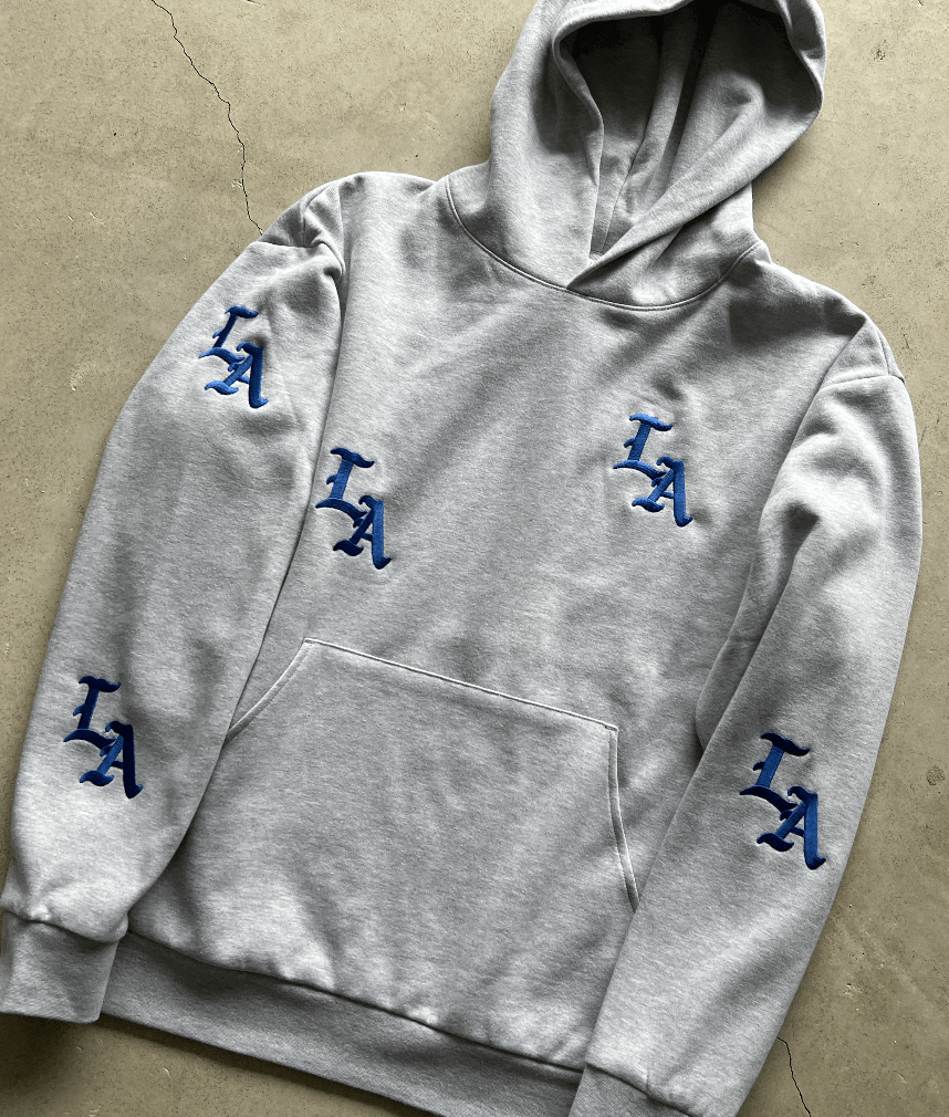 Prolific Los Angeles LA Hoodie Gray Embroidered Size US XL / EU 56 / 4 - 1 Thumbnail