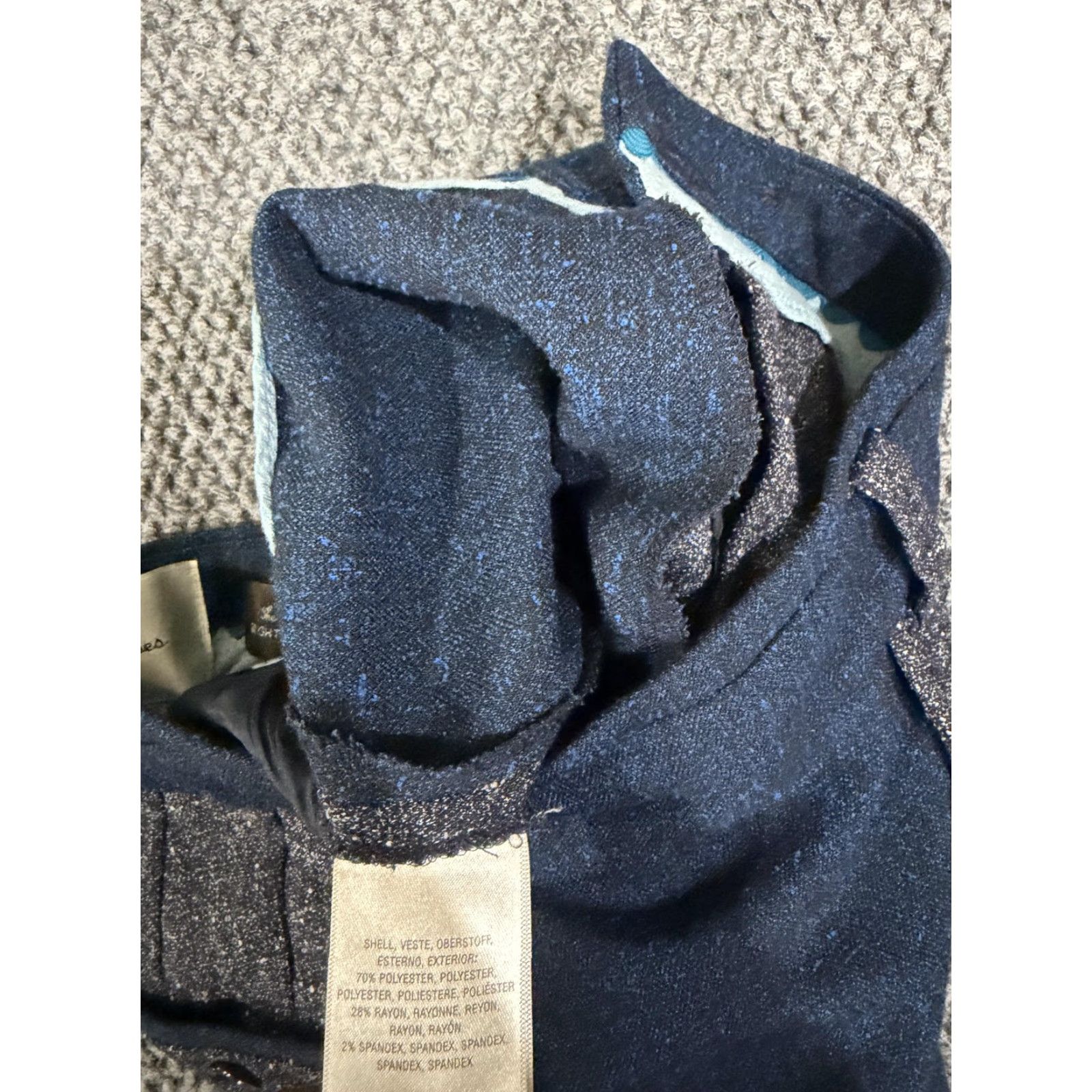 Brighton VINTAGE Elevenses The Brighton Tweed Flare Stretch Work Office Pants Womens 10 Gray Size 32" / US 10 / IT 46 - 6 Thumbnail
