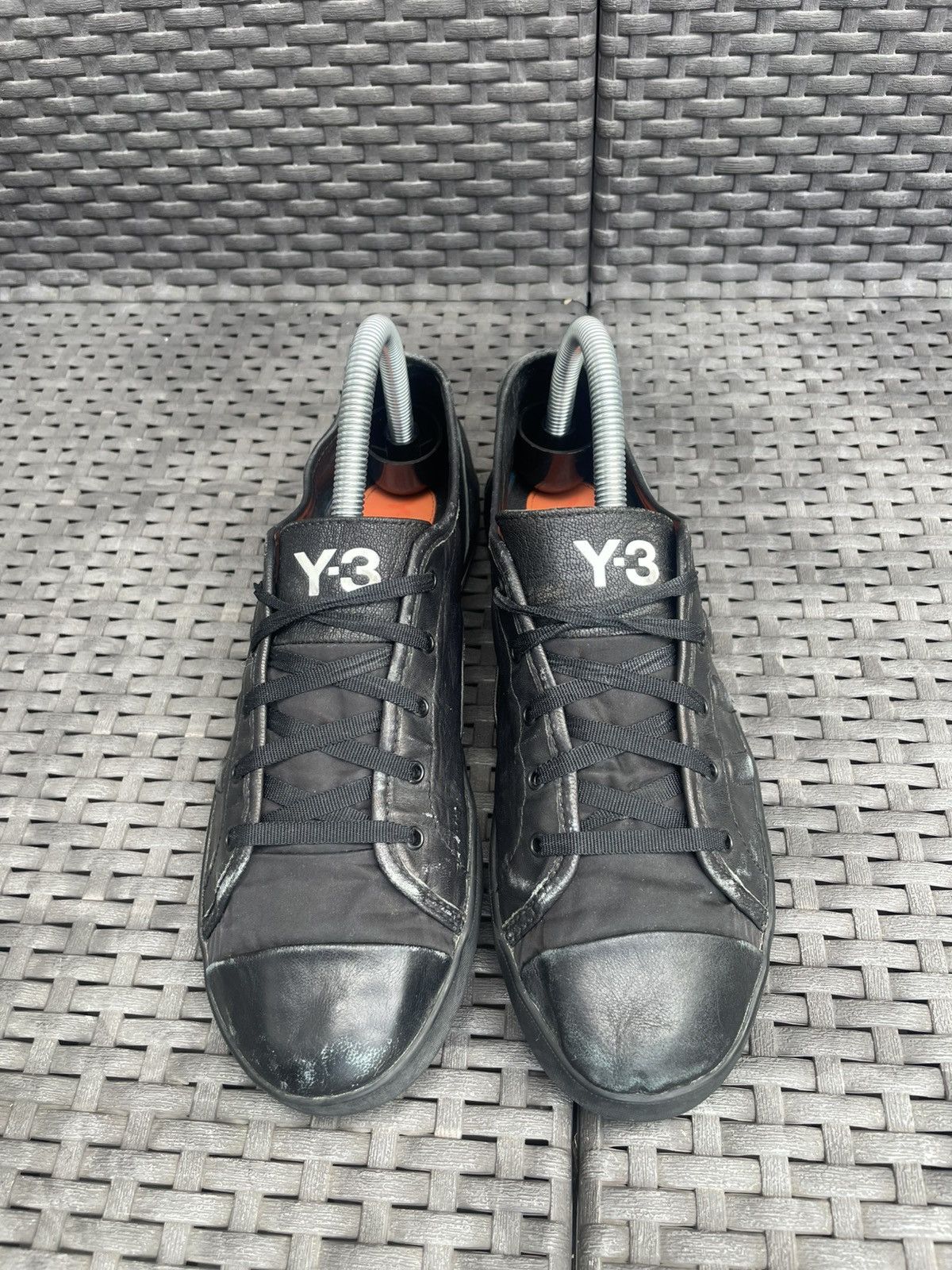 Yohji Yamamoto Rare Adidas Y3 Yohji Yamamoto low leather sneakers Size US 7.5 / EU 40-41 - 4 Thumbnail
