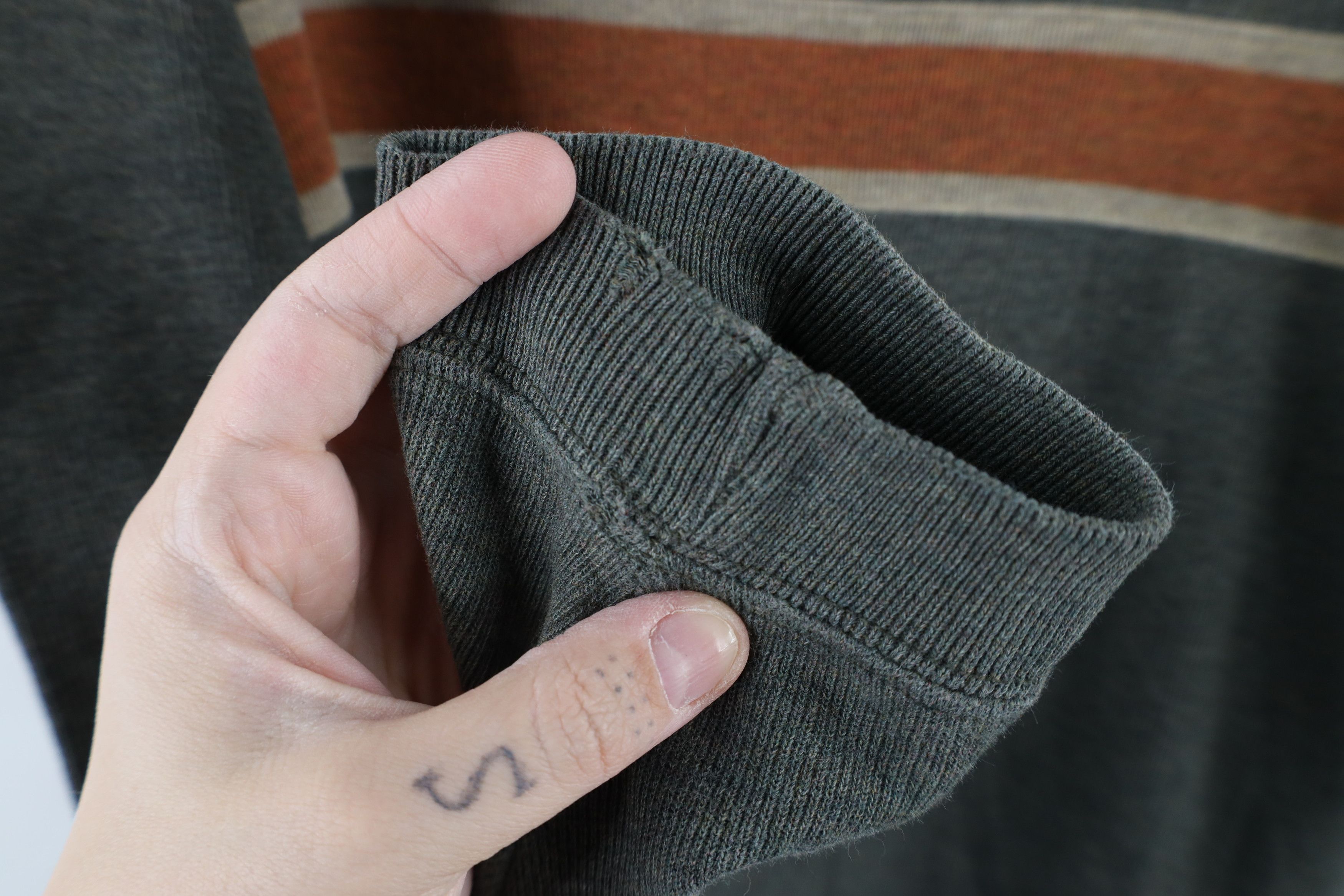 Abercrombie & Fitch × Vintage Vintage 90s Abercrombie & Fitch Knit Long Sleeve T-Shirt Size US XL / EU 56 / 4 - 5 Thumbnail
