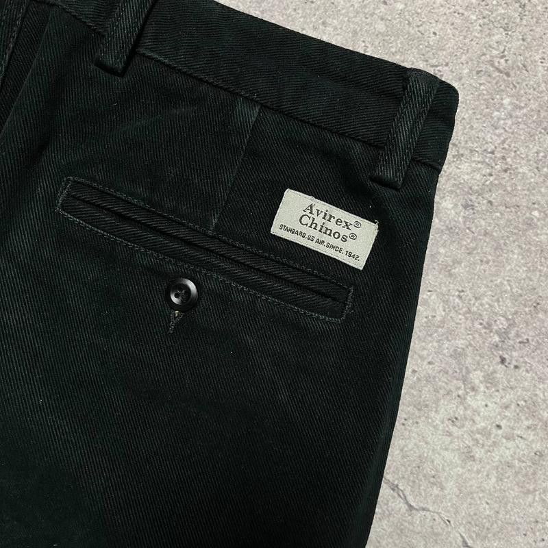 Avirex × Velvet × Vintage Avirex Velvet Straight Chino Cotton Black Pants Size 32 Size US 32 / EU 48 - 8 Thumbnail