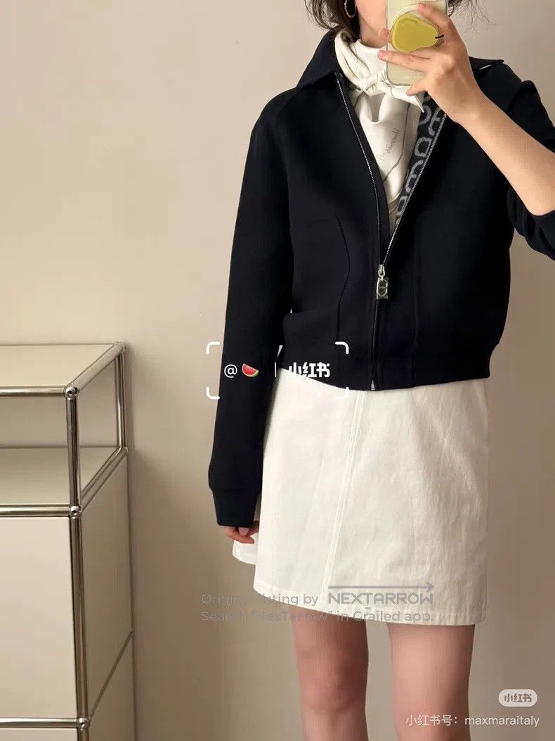 Hermes Hermes Navy Pig Nose Wool Jacket Size XS / US 0-2 / IT 36-38 - 7 Thumbnail
