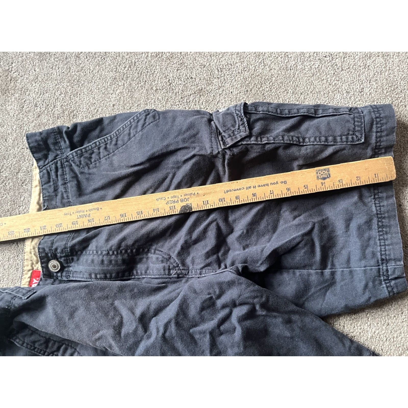 Vintage UNIONBAY Men 38 Cargo Shorts Navy Blue Stretch Flat Front Casual Heavy Size US 38 / EU 54 - 5 Thumbnail