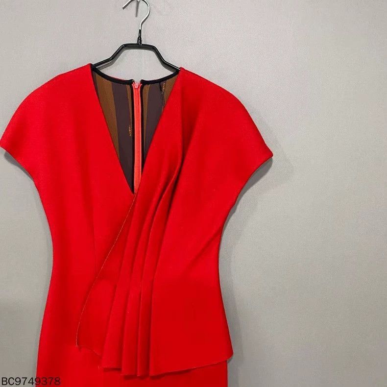 Fendi Red Sleeveless Dress by Fendi Size US 38 / EU 54 - 2 Thumbnail