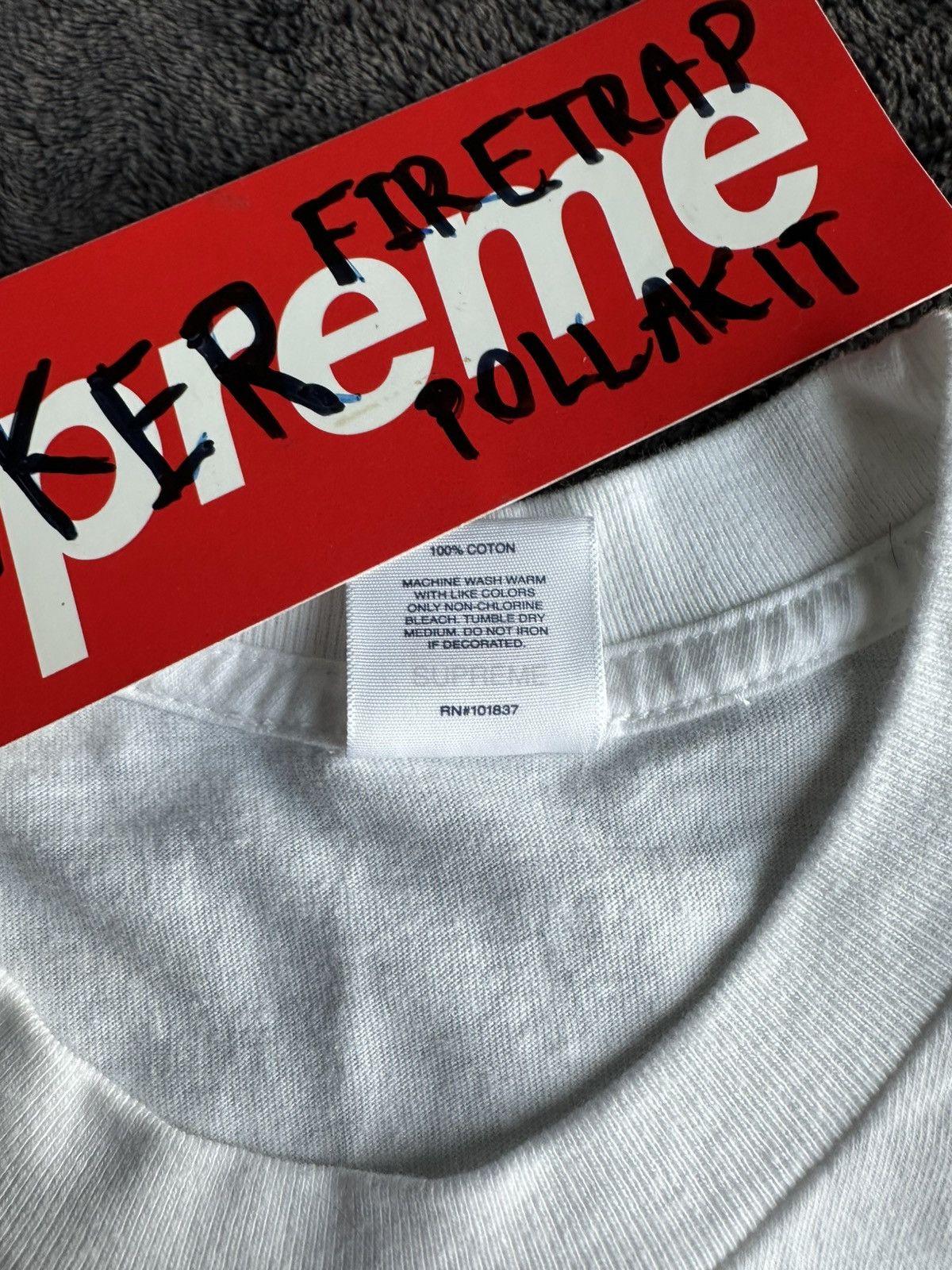 Supreme Supreme Yohji Yamamoto Logo Tee (FW20) XL Size US XL / EU 56 / 4 - 5 Thumbnail