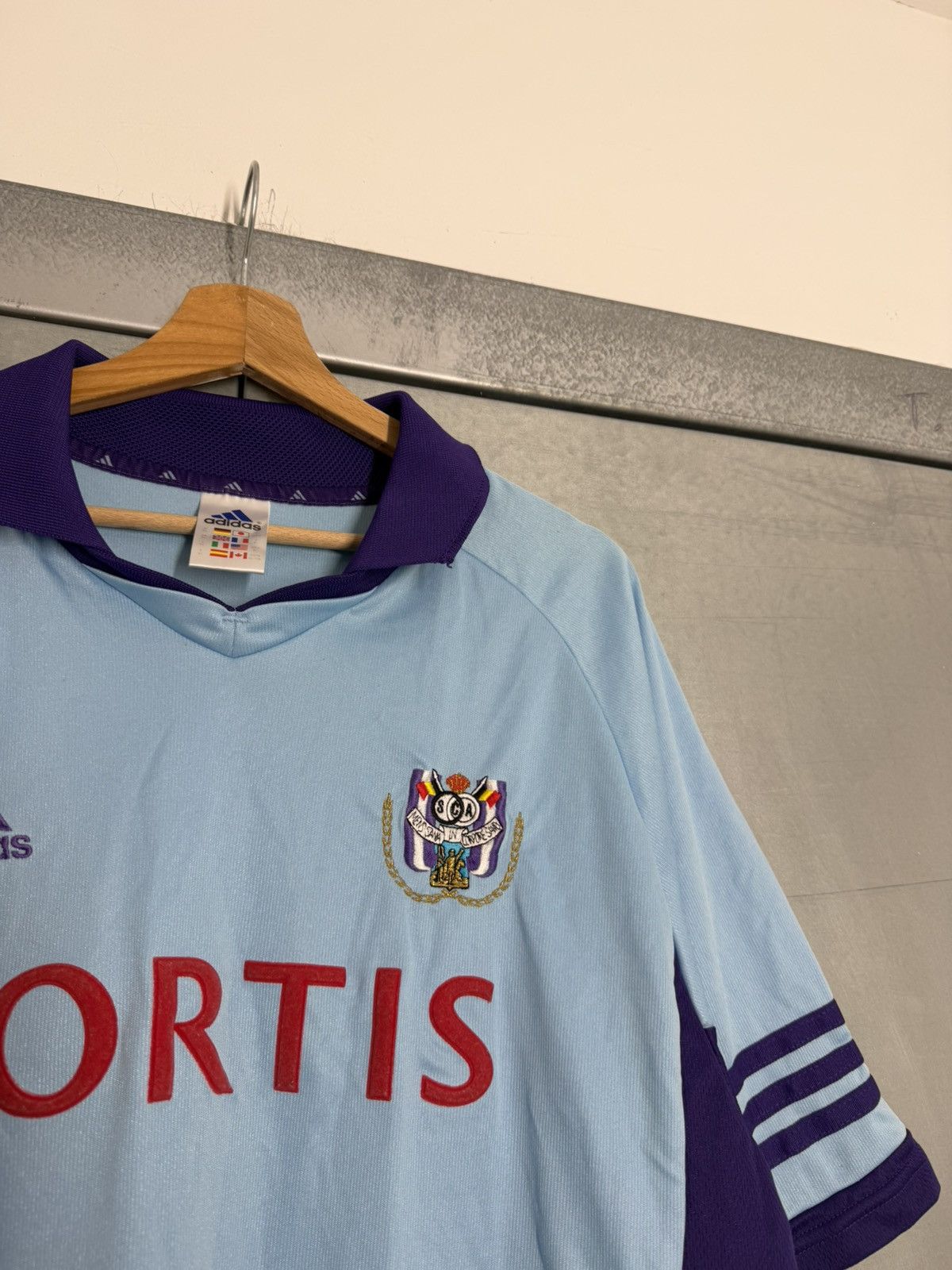 Adidas Vintage 2001/02 Adidas Anderlecht Fortis Away Soccer Jersey Size US XL / EU 56 / 4 - 8 Thumbnail