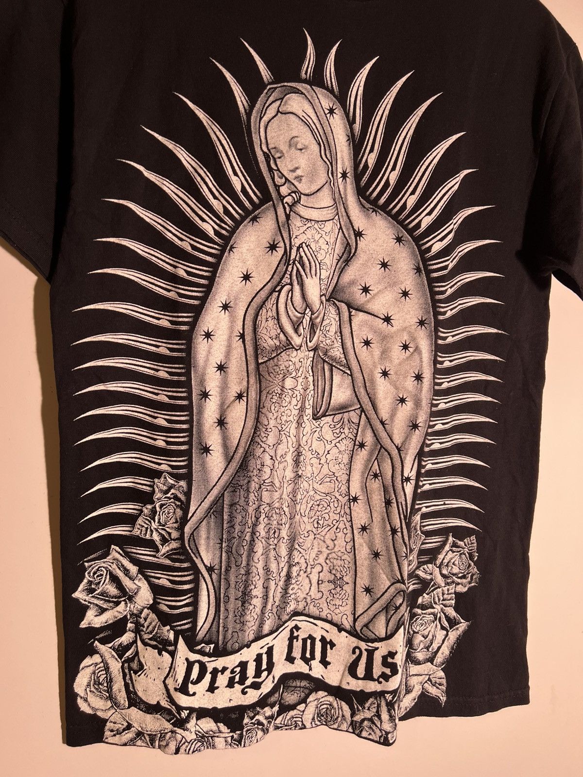 Vintage Y2K 2000’s VTG Vintage Pray For Us Mother Mary Christ Shirt Size US M / EU 48-50 / 2 - 5 Thumbnail
