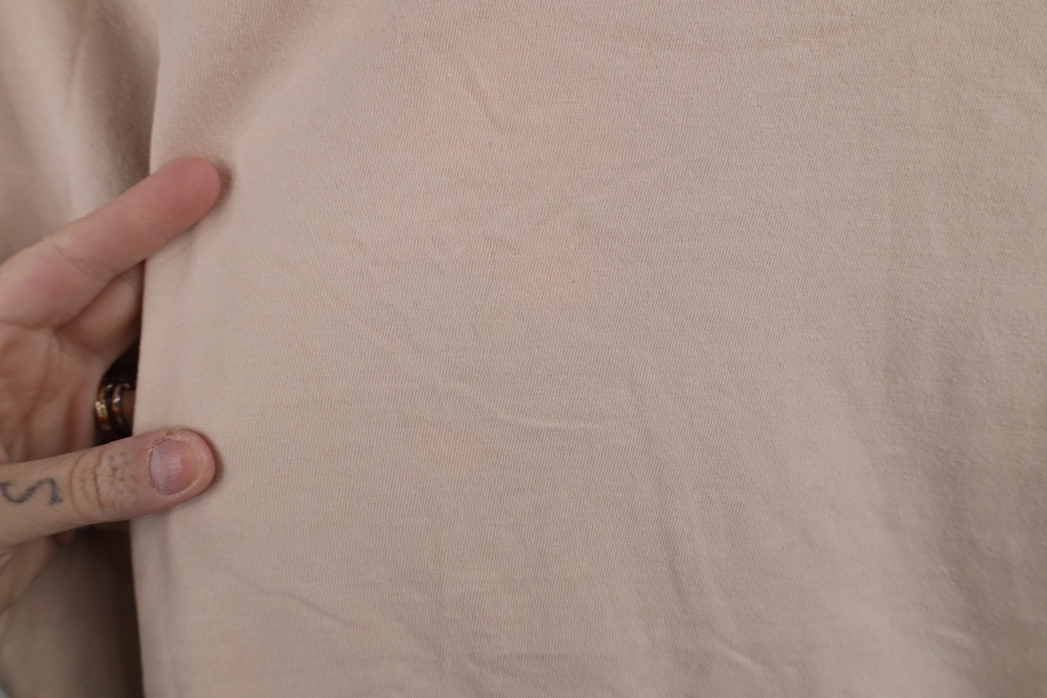 Vintage Vintage 90s Streetwear Short Sleeve Ringer T-Shirt Beige Size US XL / EU 56 / 4 - 8 Thumbnail
