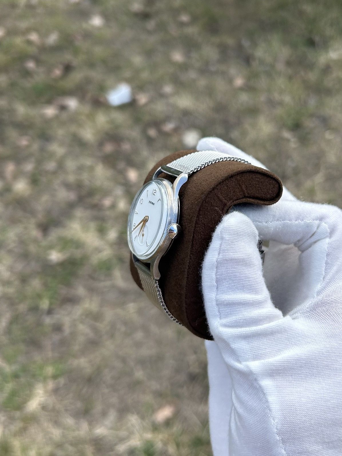 Vintage Vintage Watch Uran USSR Soviet Mechanical Retro 1970s Size ONE SIZE - 9 Thumbnail