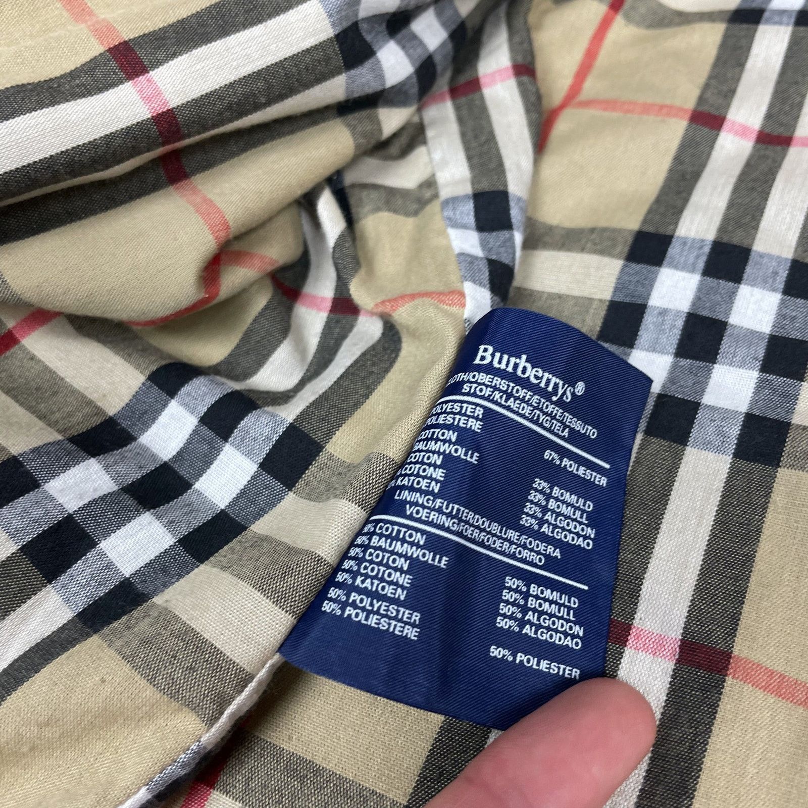 Burberry Burberry Mens Beige Lined Pockets Buttoned Cuffs Trench Coat Size US M / EU 48-50 / 2 - 9 Thumbnail