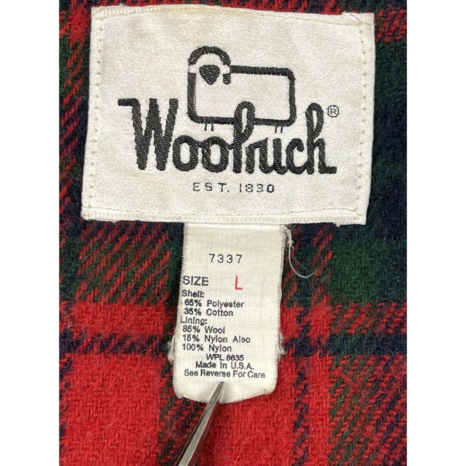Vintage VINTAGE Woolrich Parka Coat Wool Lined Hooded USA Winter Coat Men L Blue 80s Hiking Size US L / EU 52-54 / 3 - 3 Thumbnail