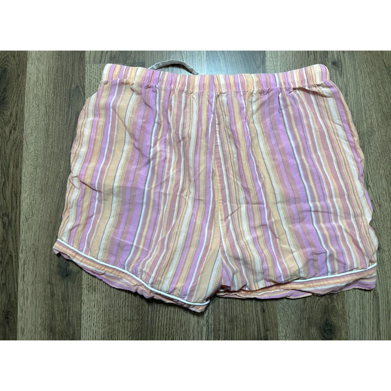 Vintage Stars Above 2 pc Set Womens Size Medium Pink White Orange Button up + Shorts Outfit/Set Size 32" / US 10 / IT 46 - 4 Thumbnail