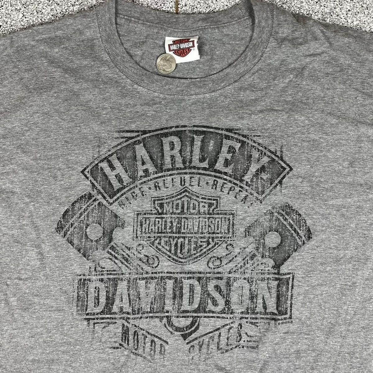 Harley Davidson Harley Davidson gray deadwood South Dakota t shirt Size US L / EU 52-54 / 3 - 3 Thumbnail