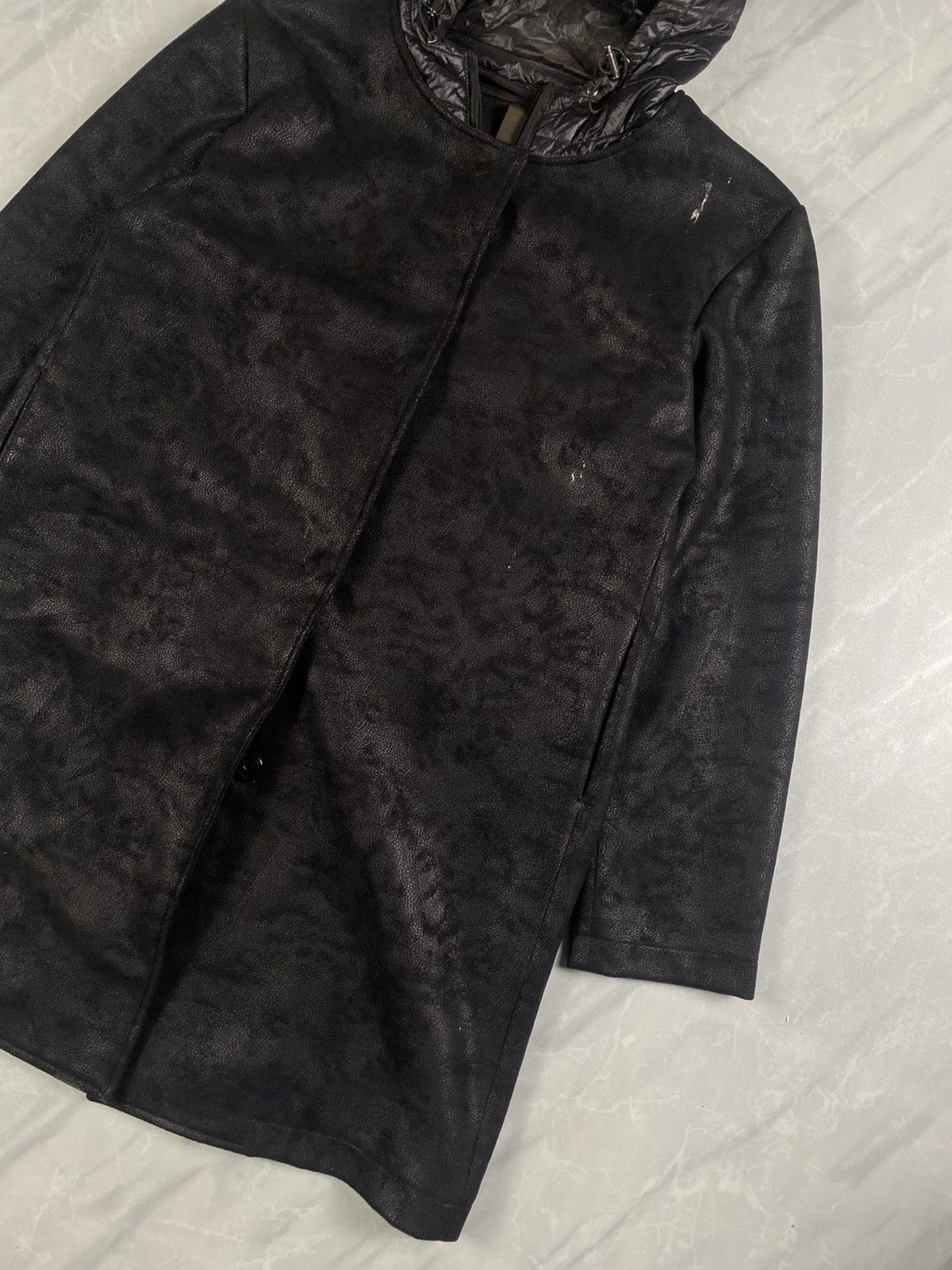 Japanese Brand Rare Maturita Leather Puffer Hooded Jacket Size US S / EU 44-46 / 1 - 3 Thumbnail