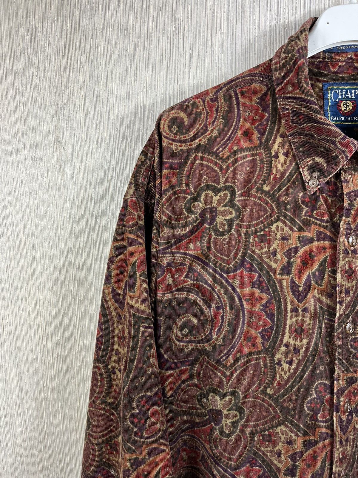 Chaps Ralph Lauren × Ralph Lauren × Vintage Chaps Ralph Lauren corduroy velvet fullprint floral shirt Size US L / EU 52-54 / 3 - 5 Thumbnail