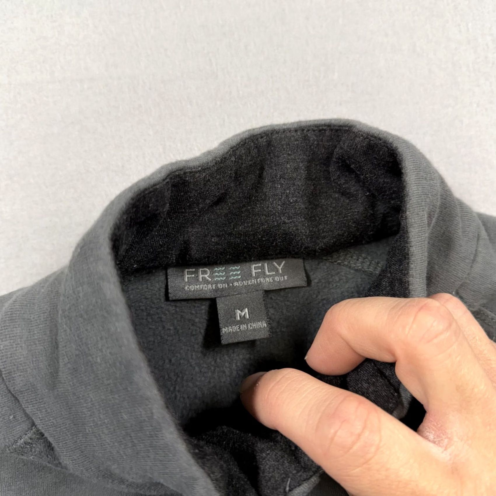 Vintage Free Fly Sweatshirt Mens M Gray 1/4 Zip Mock Neck Pullover Pockets Fleece Vintage? No Size US M / EU 48-50 / 2 - 3 Thumbnail