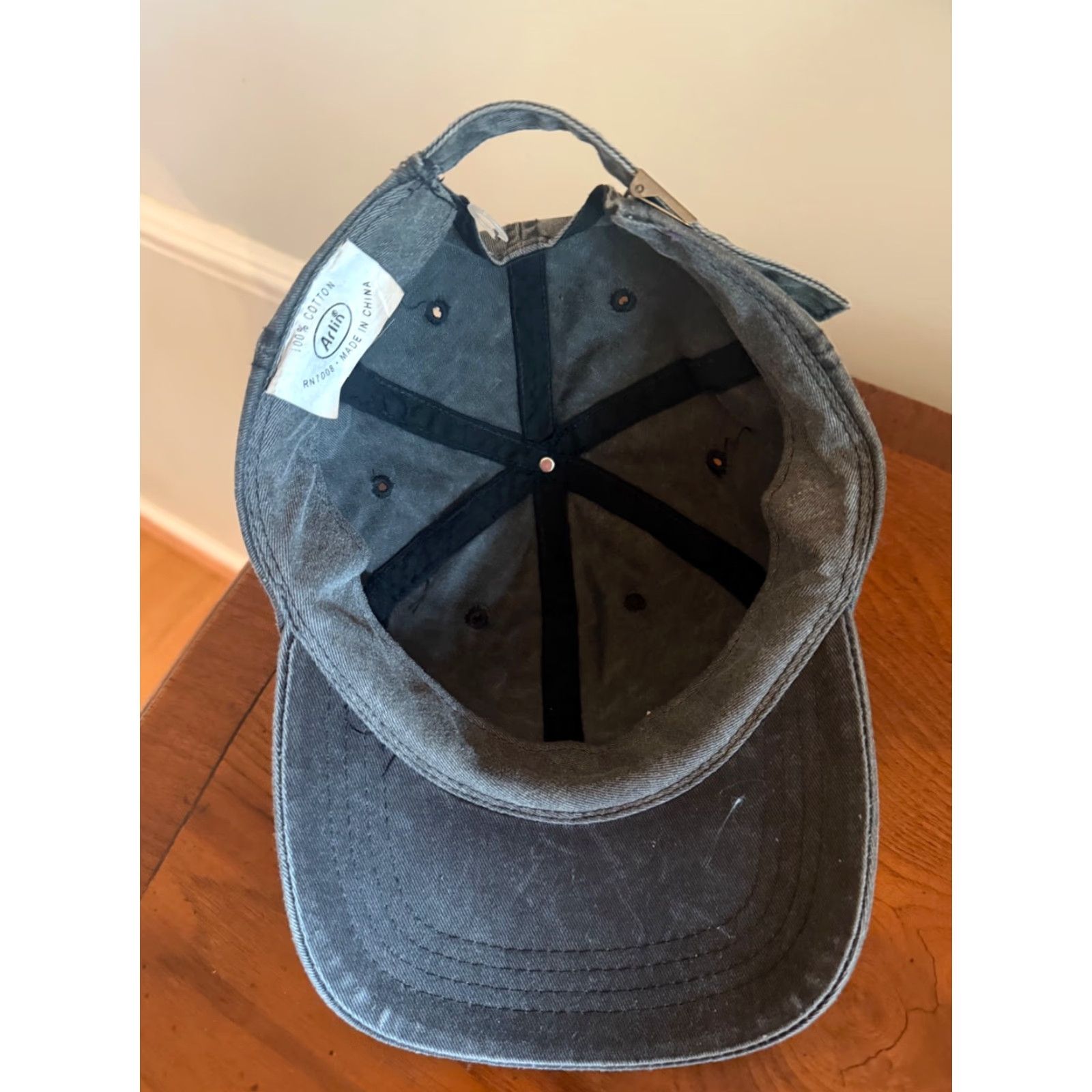 Vintage Bon Jovi Embroidered Patch Washed Black Trucker Cap Hat Black and Red Men One Size Black Hat Mens Cap Size ONE SIZE - 4 Thumbnail