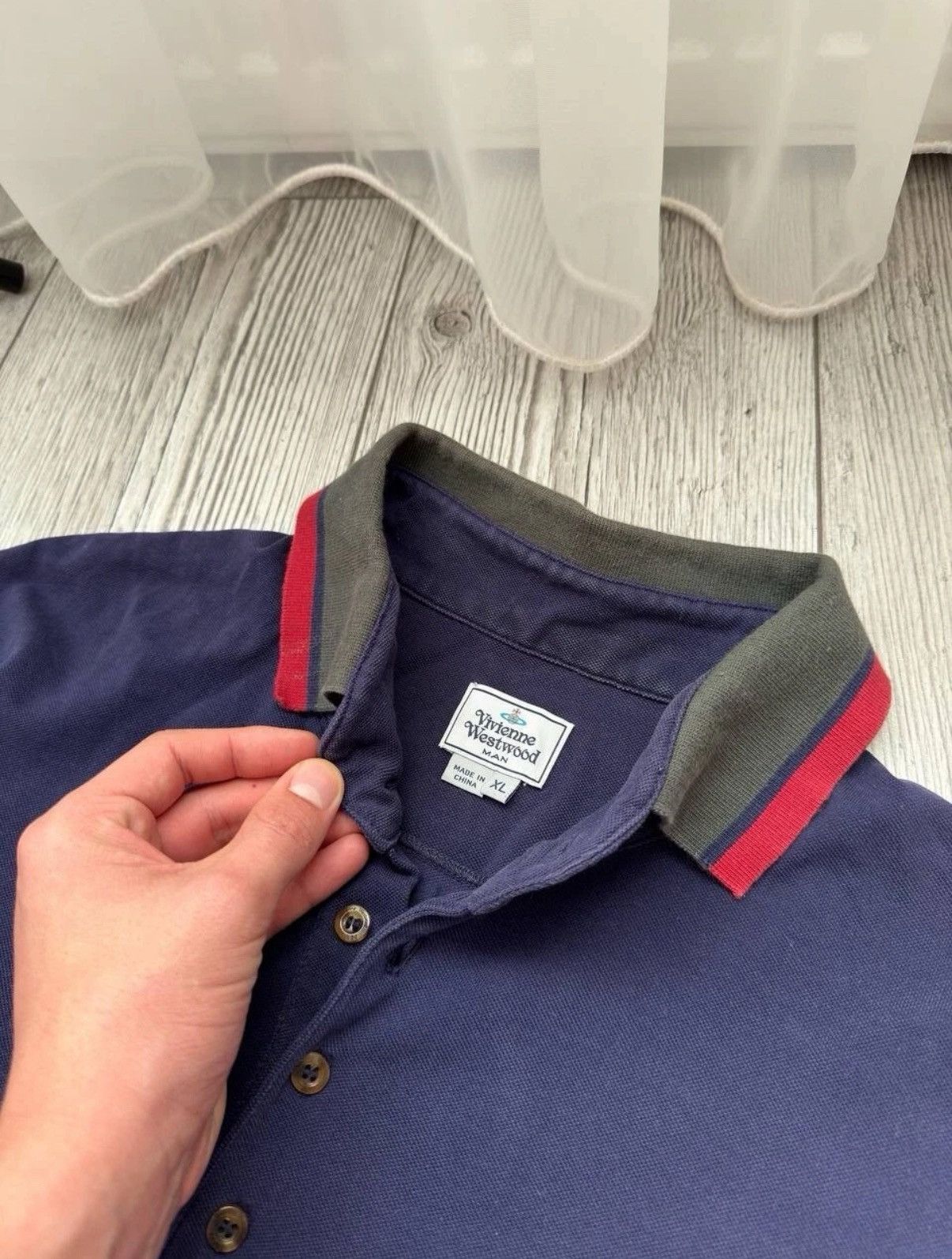 Vivienne Westwood Vivienne Westwood Vintage Classic Dark Blue Polo T-shirt Size US XL / EU 56 / 4 - 6 Thumbnail