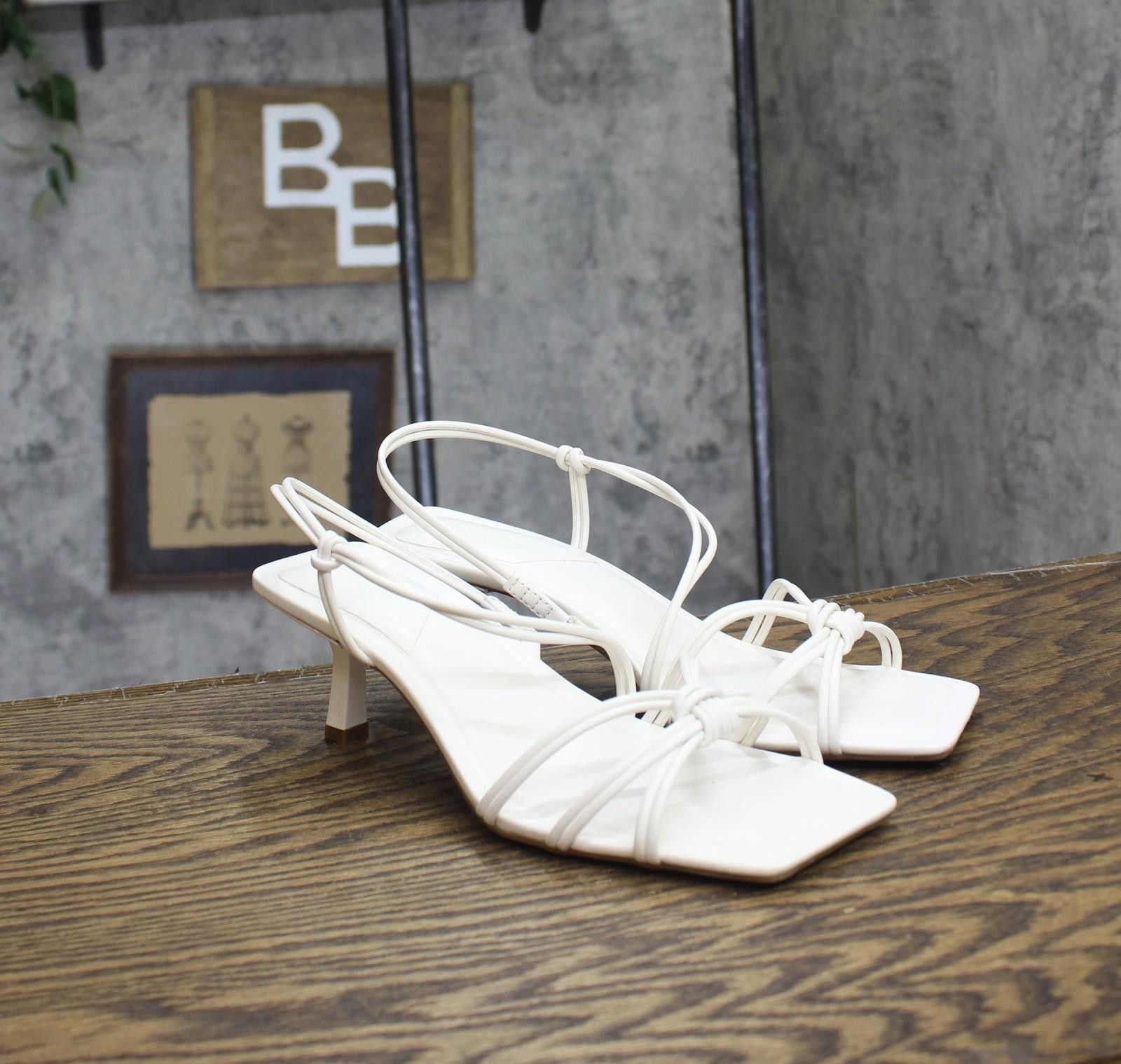 Other Inc International Concepts Sandals Heels White Smooth 8m Size US 8 / IT 38 - 1 Thumbnail