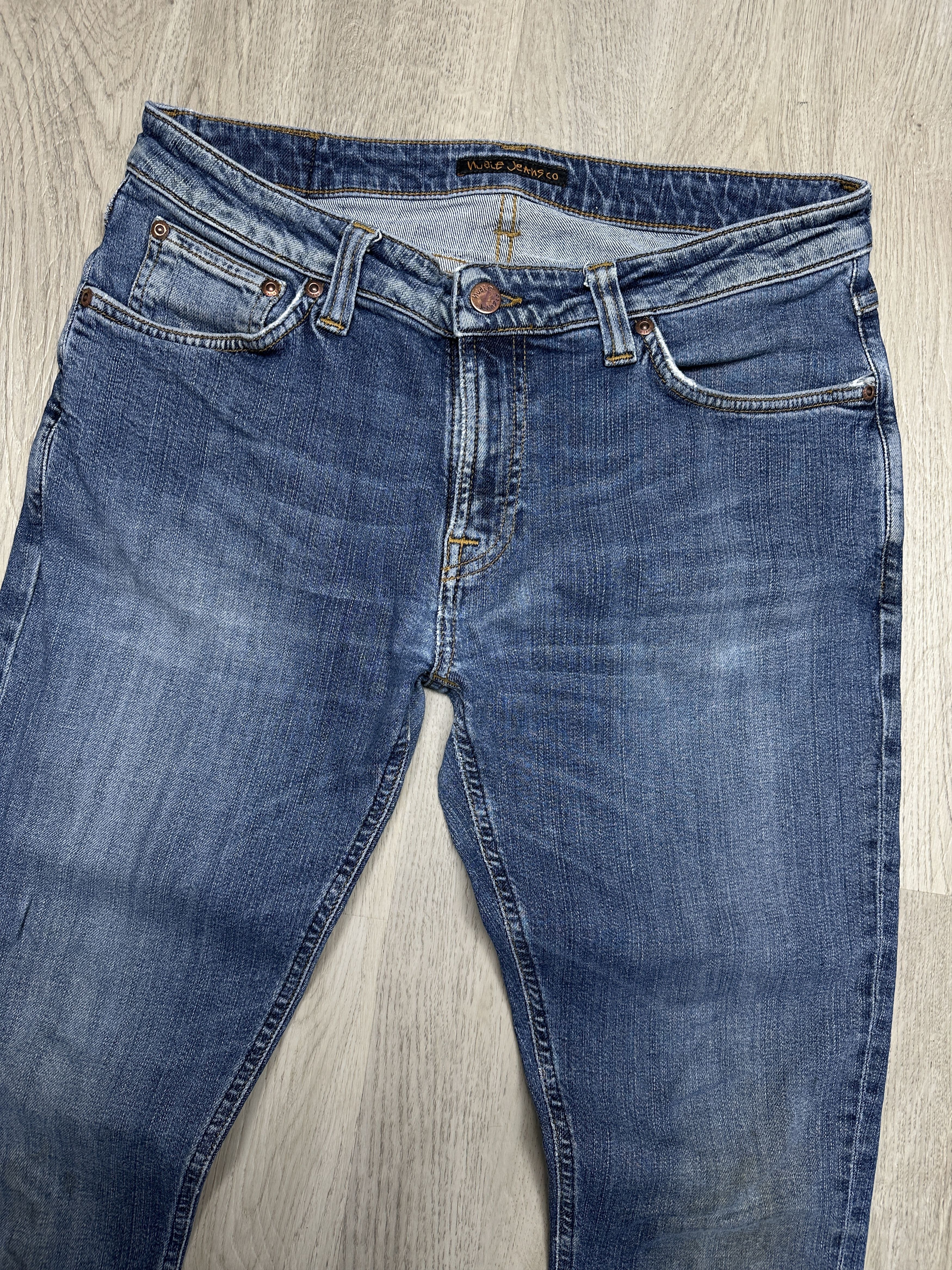 Nudie Jeans Nudie Jeans Skinny Lin Mens Denim Pants Size US 33 - 5 Thumbnail