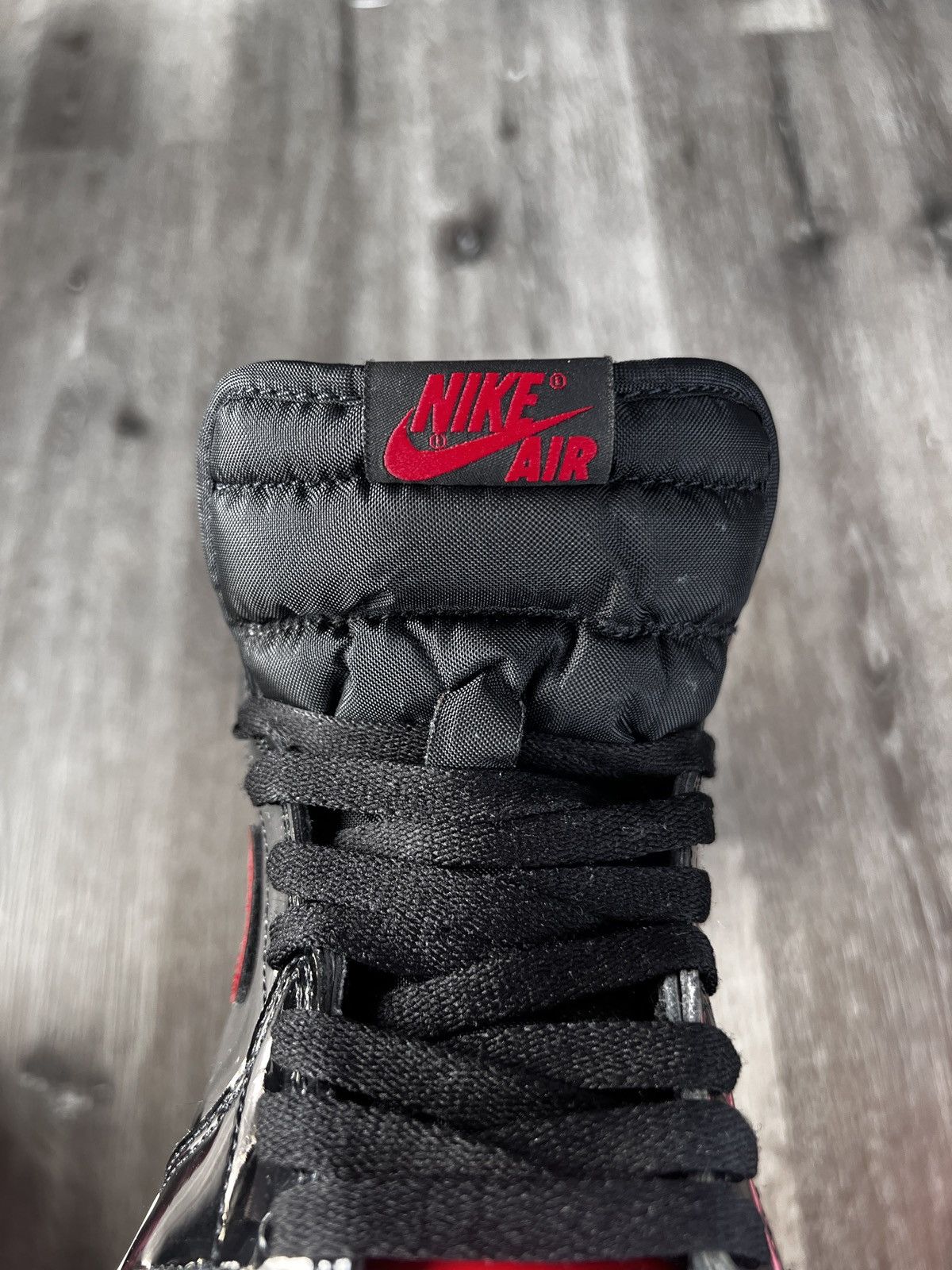 Jordan Brand Air Jordan 1 High OG “Patent Bred” **PRE-OWNED** Size US 8 / EU 41 - 6 Thumbnail