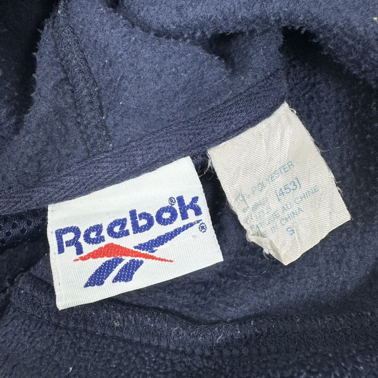 Reebok × Vintage ☀️REEBOK CASUAL HOODIE FLEECE SWEATSHIRT Size US S / EU 44-46 / 1 - 6 Thumbnail