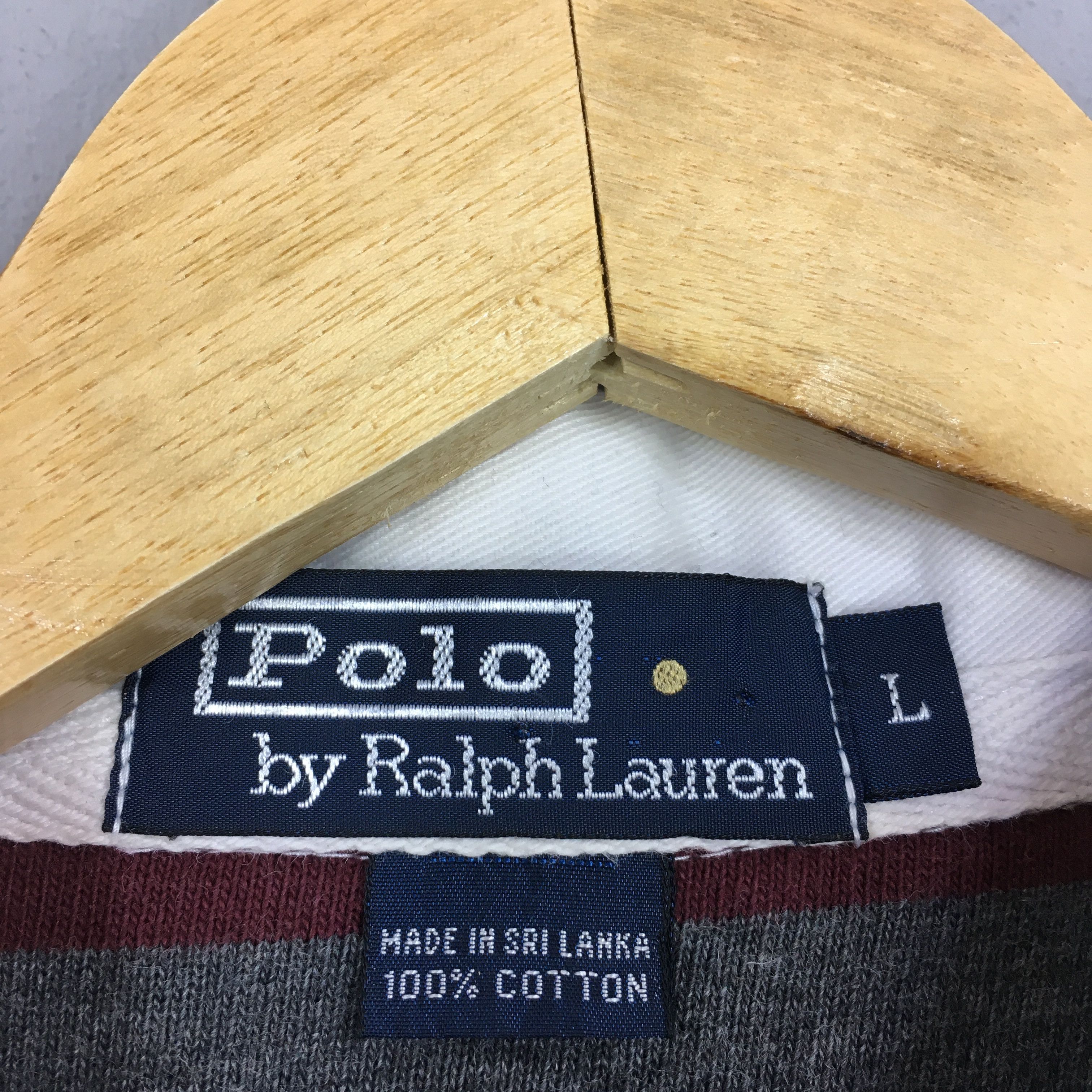 Polo Ralph Lauren Vintage Polo Ralph Lauren Striped Rugby Shirt Large Size US L / EU 52-54 / 3 - 5 Thumbnail