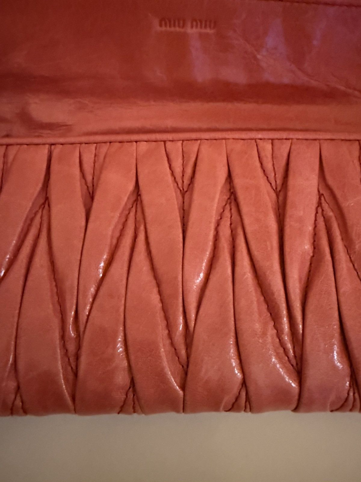 Other Pink Mui Mui Matelasse Leather Wallet Size ONE SIZE - 4 Thumbnail