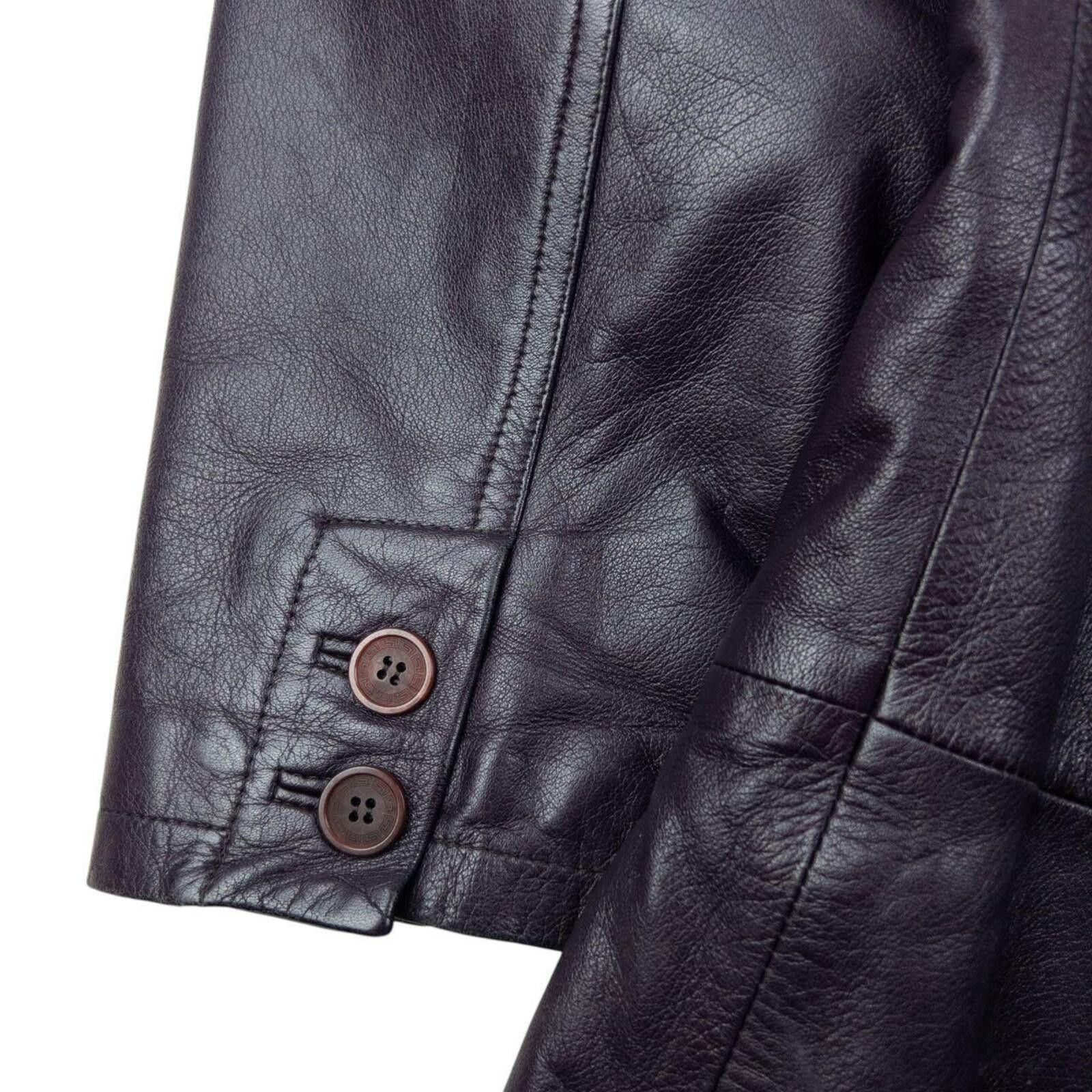Versace Vintage 2000s Versace Classic V2 Leather Jacket Size XXL Size US XXL / EU 58 / 5 - 6 Thumbnail