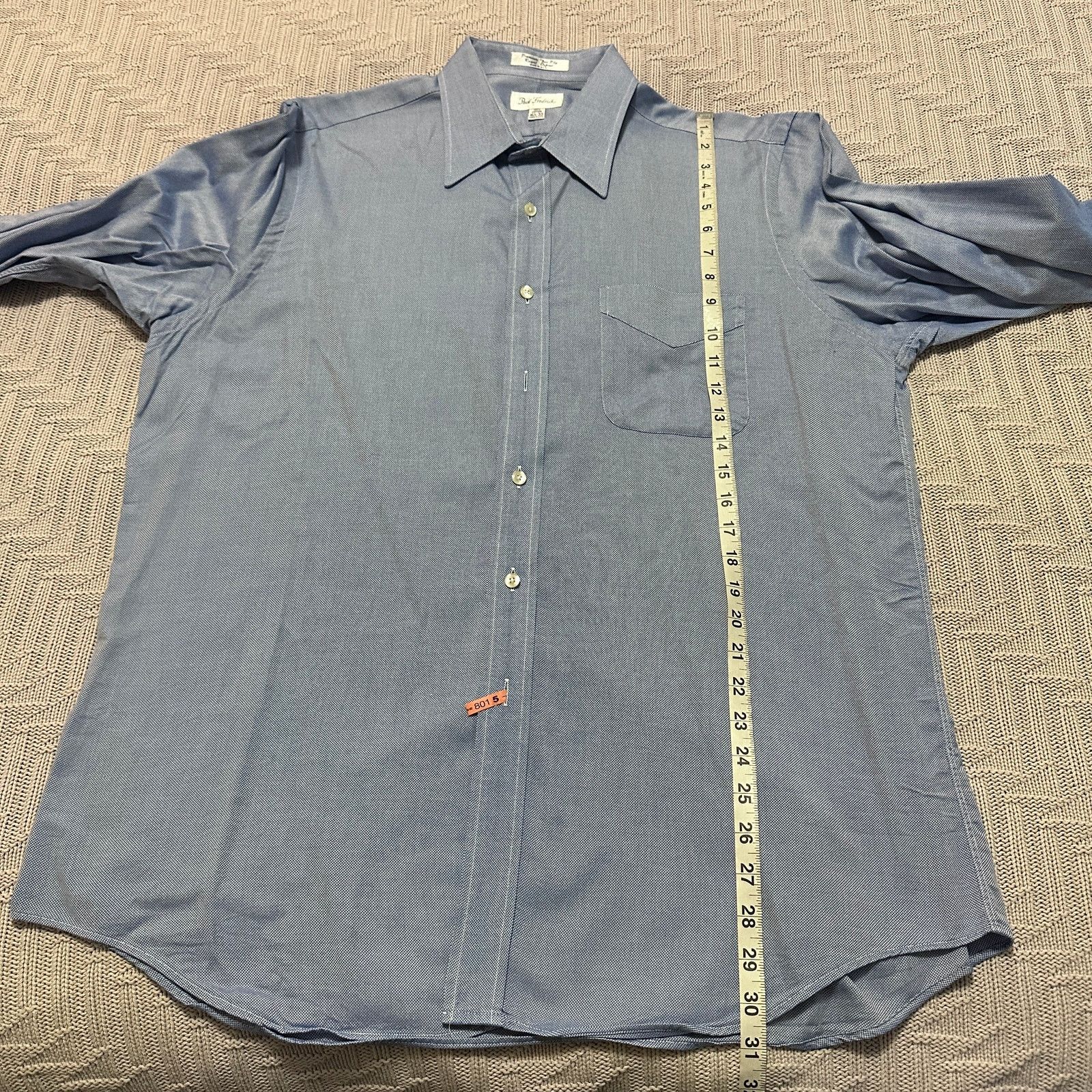 Paul Fredrick Paul Fredrick blue textured button down size 16.5 Size US L / EU 52-54 / 3 - 7 Thumbnail