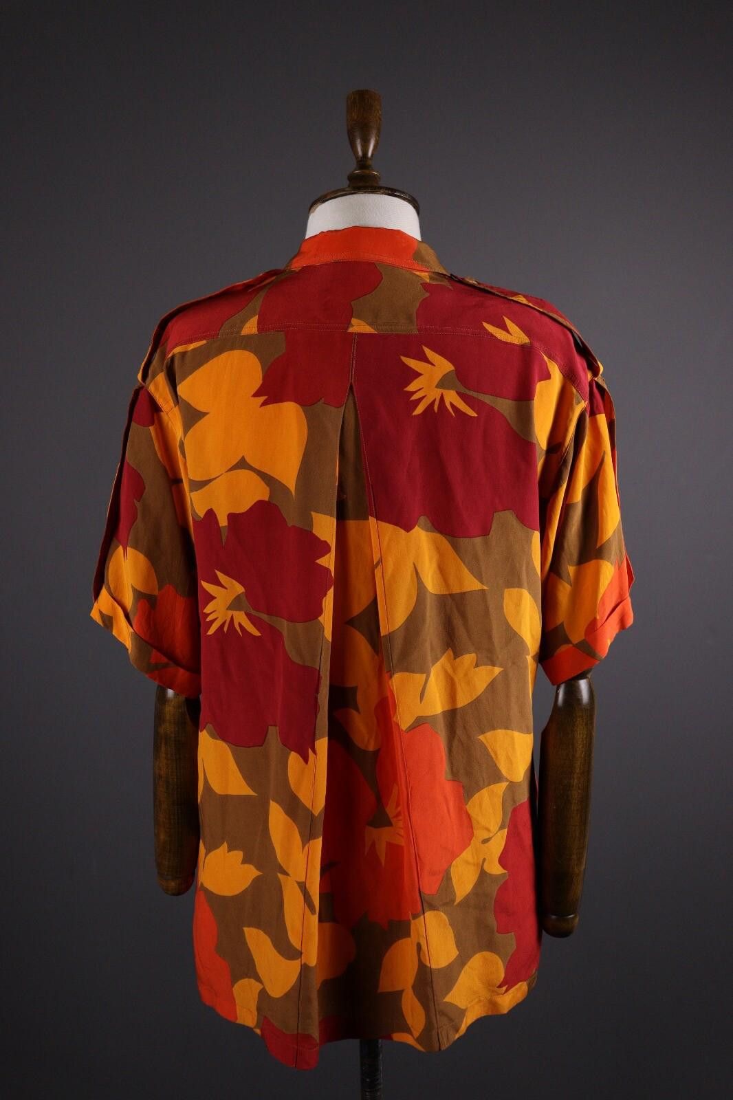 Escada Escada Margaretha Ley Silk Floral Button Down Blouse Size 38 Size M / US 6-8 / IT 42-44 - 5 Thumbnail