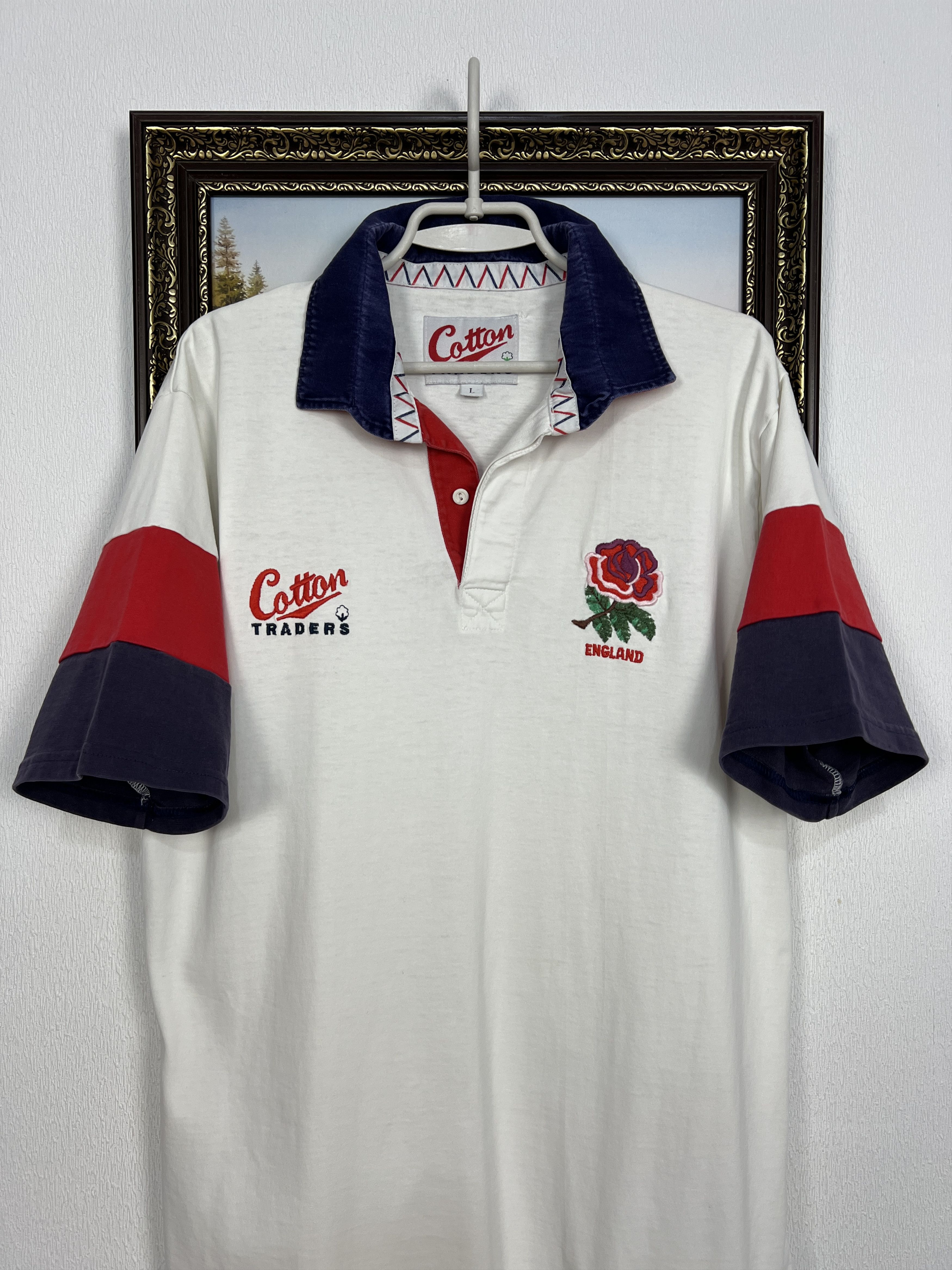 Cotton Traders Vintage 90's Cotton Traders England Rugby Union Jersey Size US L / EU 52-54 / 3 - 2 Thumbnail