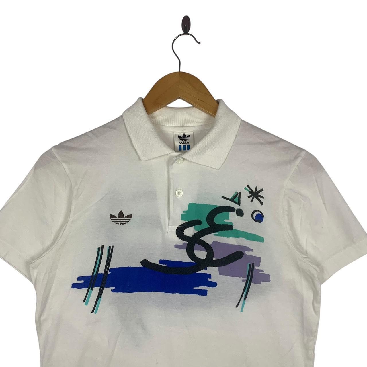 Vintage Vintage 80’ ADIDAS STEFAN EDBERG Collection Tennis Tee Shirt Size US S / EU 44-46 / 1 - 2 Thumbnail