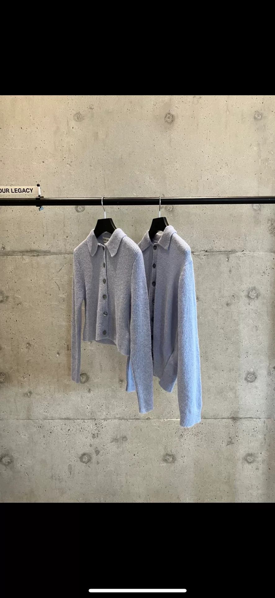 Our Legacy our legacy baby blue knit cardigan for men Size US M / EU 48-50 / 2 - 1 Thumbnail