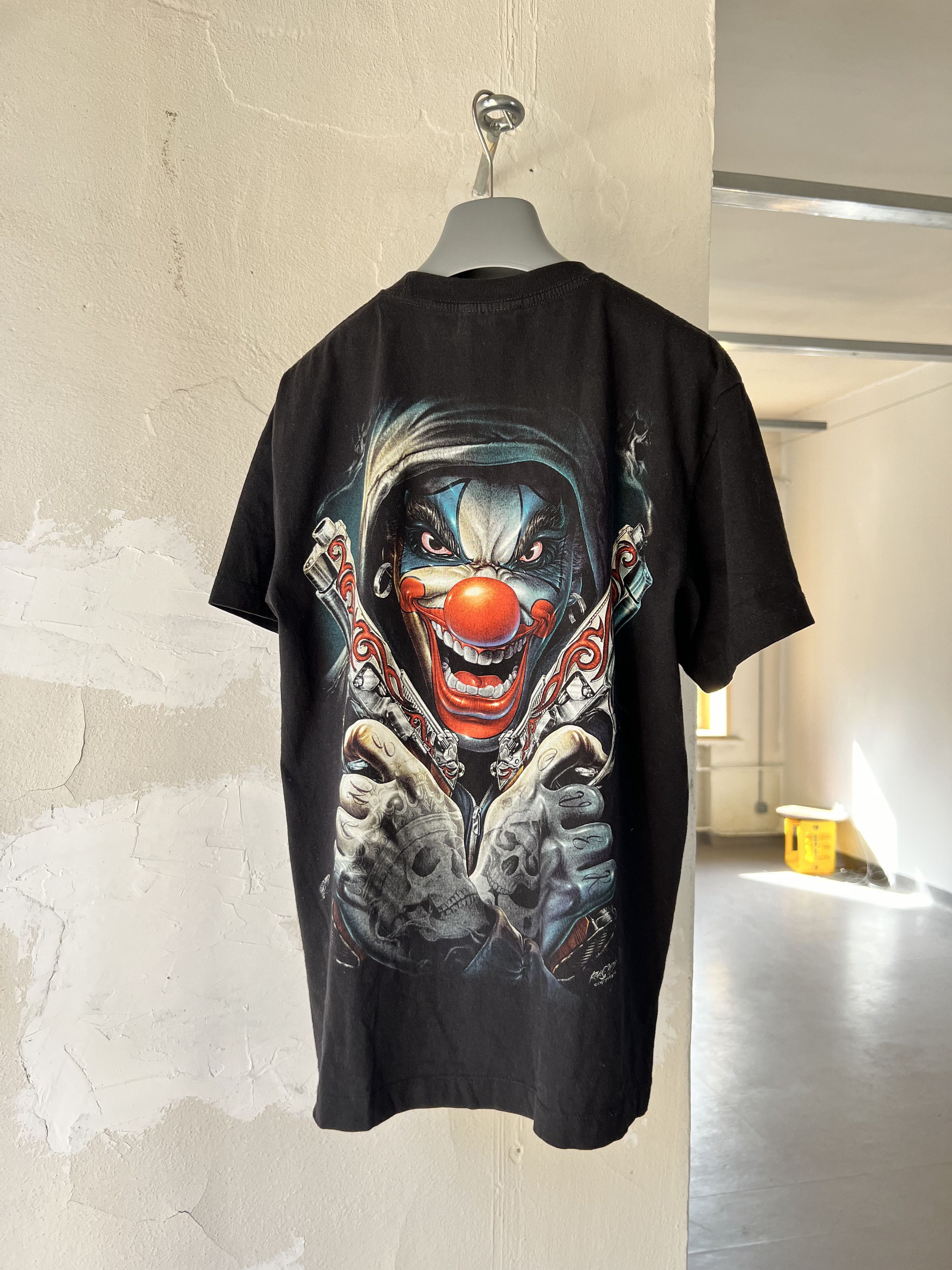 Unsound Rags Clown Gun Pay Day Vintage Death Tee y2k Size US M / EU 48-50 / 2 - 2 Thumbnail