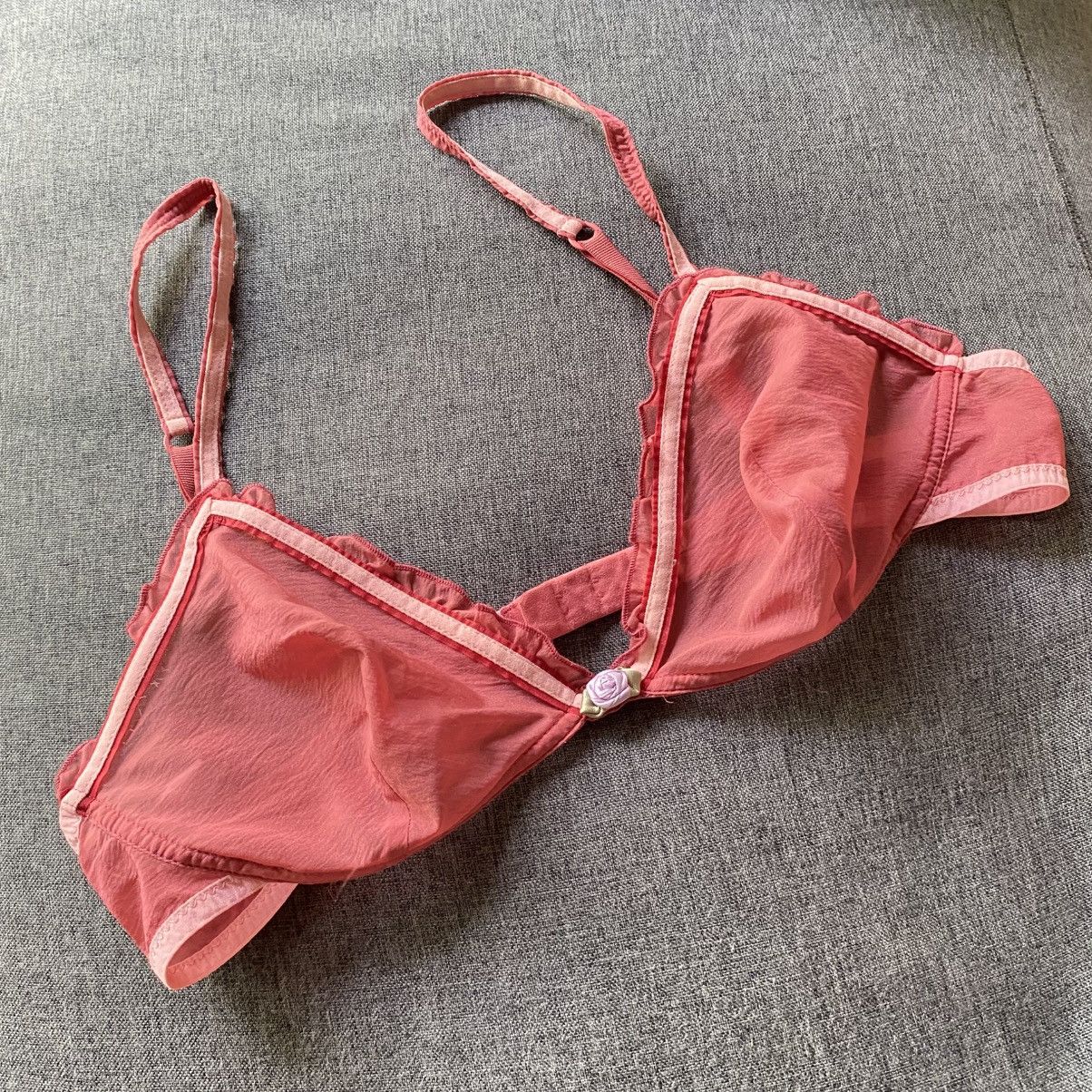 Miu Miu MIU MIU Red Satin Bra Size ONE SIZE - 4 Thumbnail
