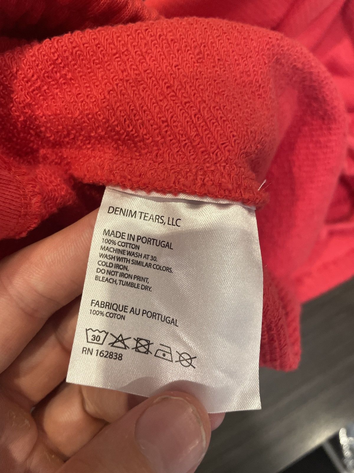 DENIM TEARS Denim Tears Cotton Wreath Sweatpants Red Size US 32 / EU 48 - 4 Thumbnail