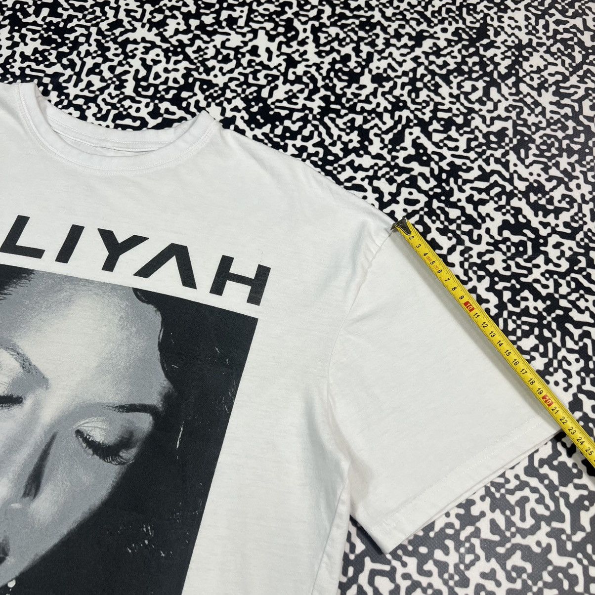 Rap Tees Vintage Y2K AALIYAH Band Rap Style Face Girl Print T-shirt Size US M / EU 48-50 / 2 - 11 Thumbnail