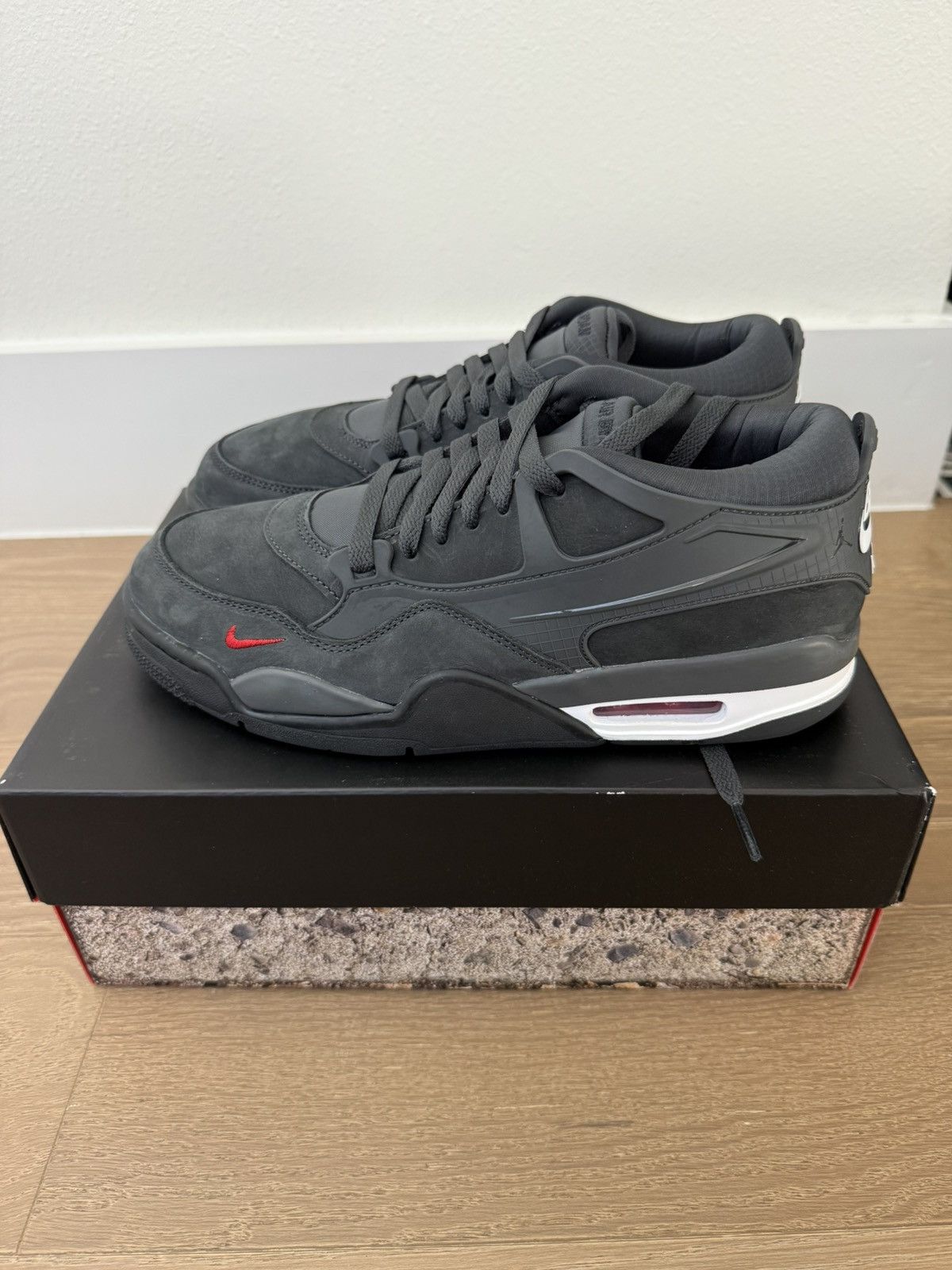 Jordan Brand Air Jordan 4 Nigel RM SP MENS 8.5 Driveway Grey Suede Size US 8.5 / EU 41-42 - 2 Thumbnail