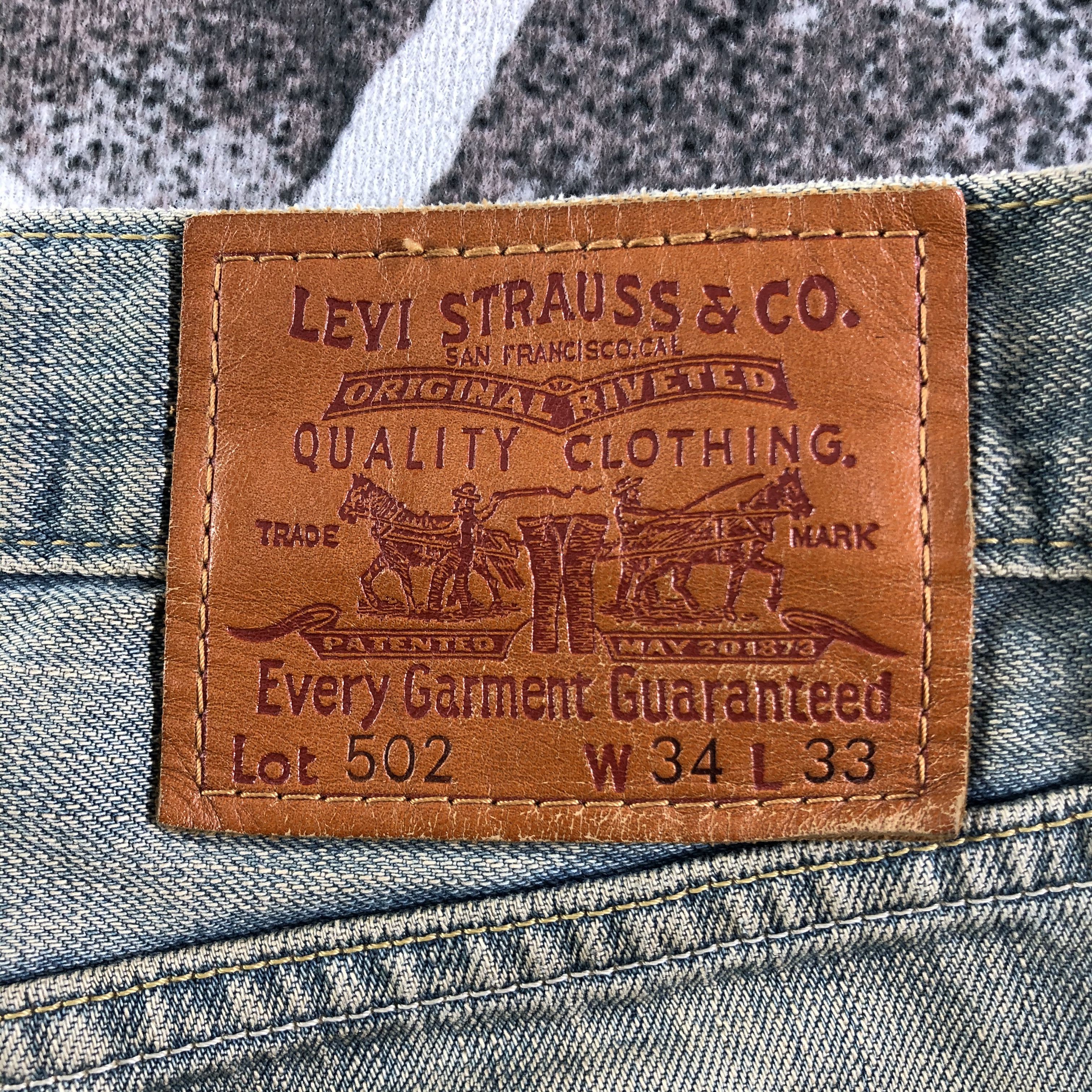 Levi's Vintage Levis 502 Jeans Rusty Wash Denim Size US 34 / EU 50 - 5 Thumbnail